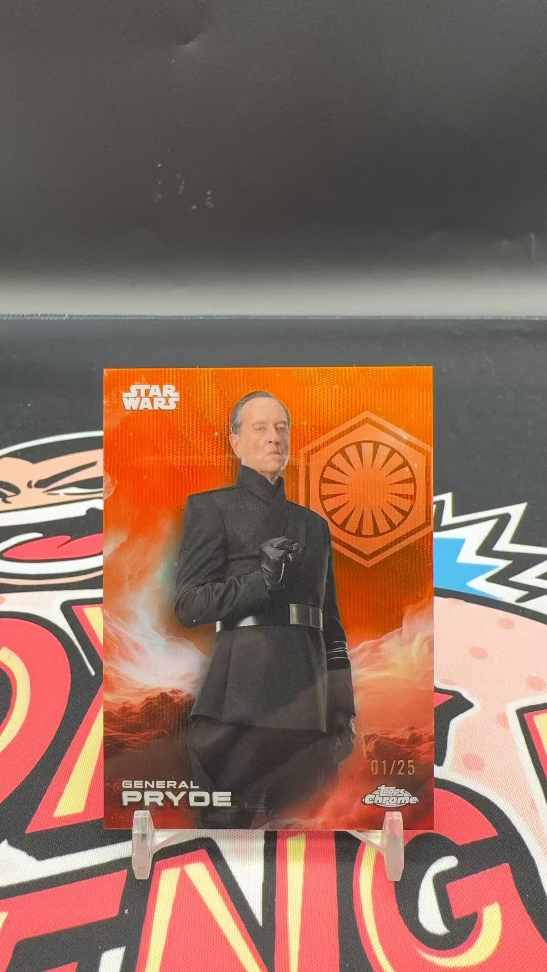 【玩具坑】2025 Topps Star Wars 星球大战 星战 chrome tc base 橙波纹折 25编 普莱德将军