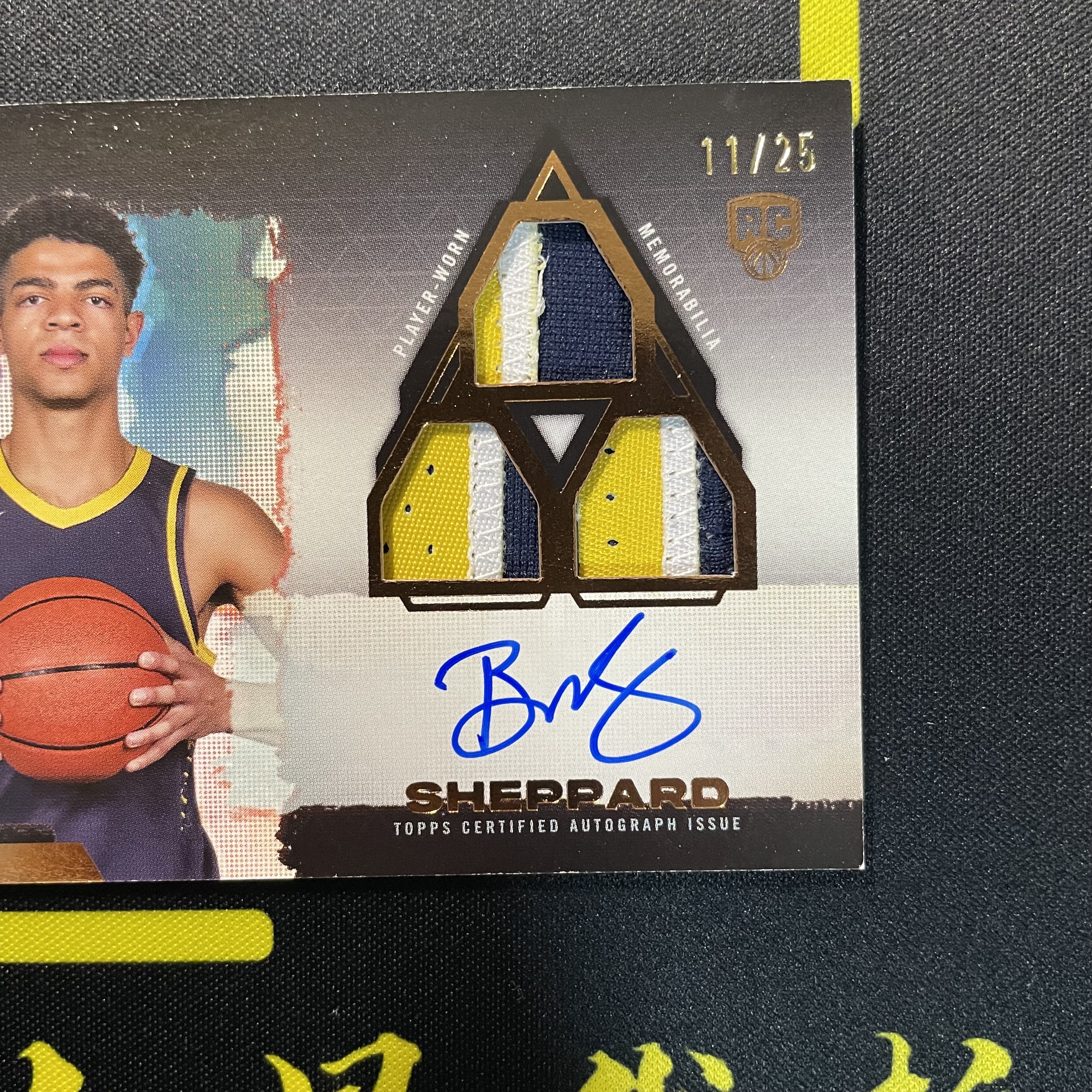 【派大星球星卡代拍】2024 TOPPS 3 本 谢泼德 新秀 RPA 签字 卡签 11/25编 三色patch 三窗 物料 BEN SHEPPARD#1113#北瞑