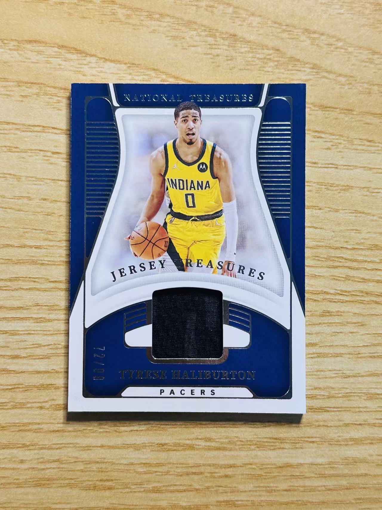 2021-22 Panini National Treasures Tyrese Haliburton 嘿嘿代卖 国宝 泰雷塞 哈利伯顿 球衣 物料 99编 步行者 收藏必备 gjma