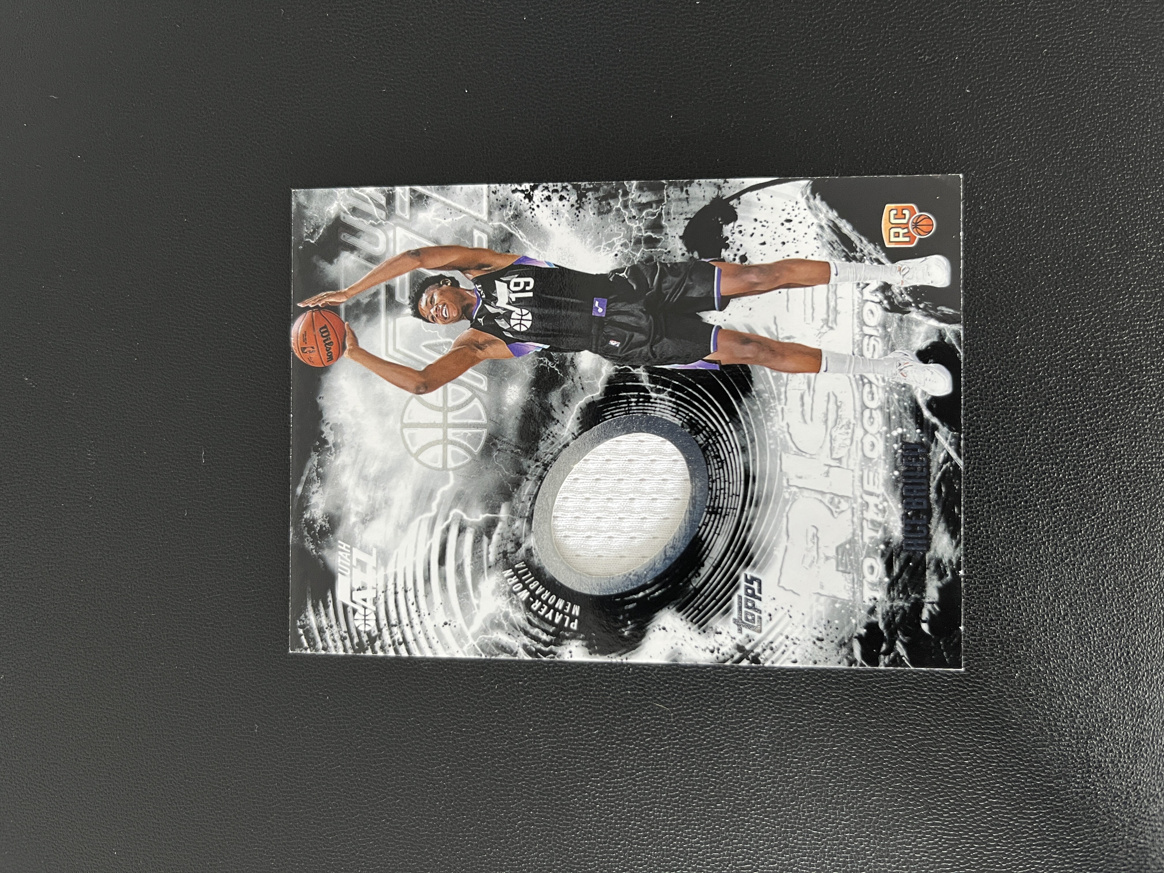 2025-26 Topps Flagship Ace Bailey RC 【禄卡拍卖】埃斯 贝利 新秀 落场亲穿物料 爵士 11.2-BHA-Z03