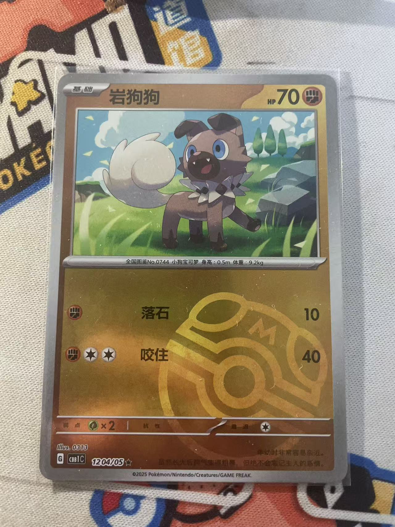 2024 Pokemon TCG 1 岩狗狗 大师球闪 chs 宝可梦 简中 木水拍卖第二百三十期