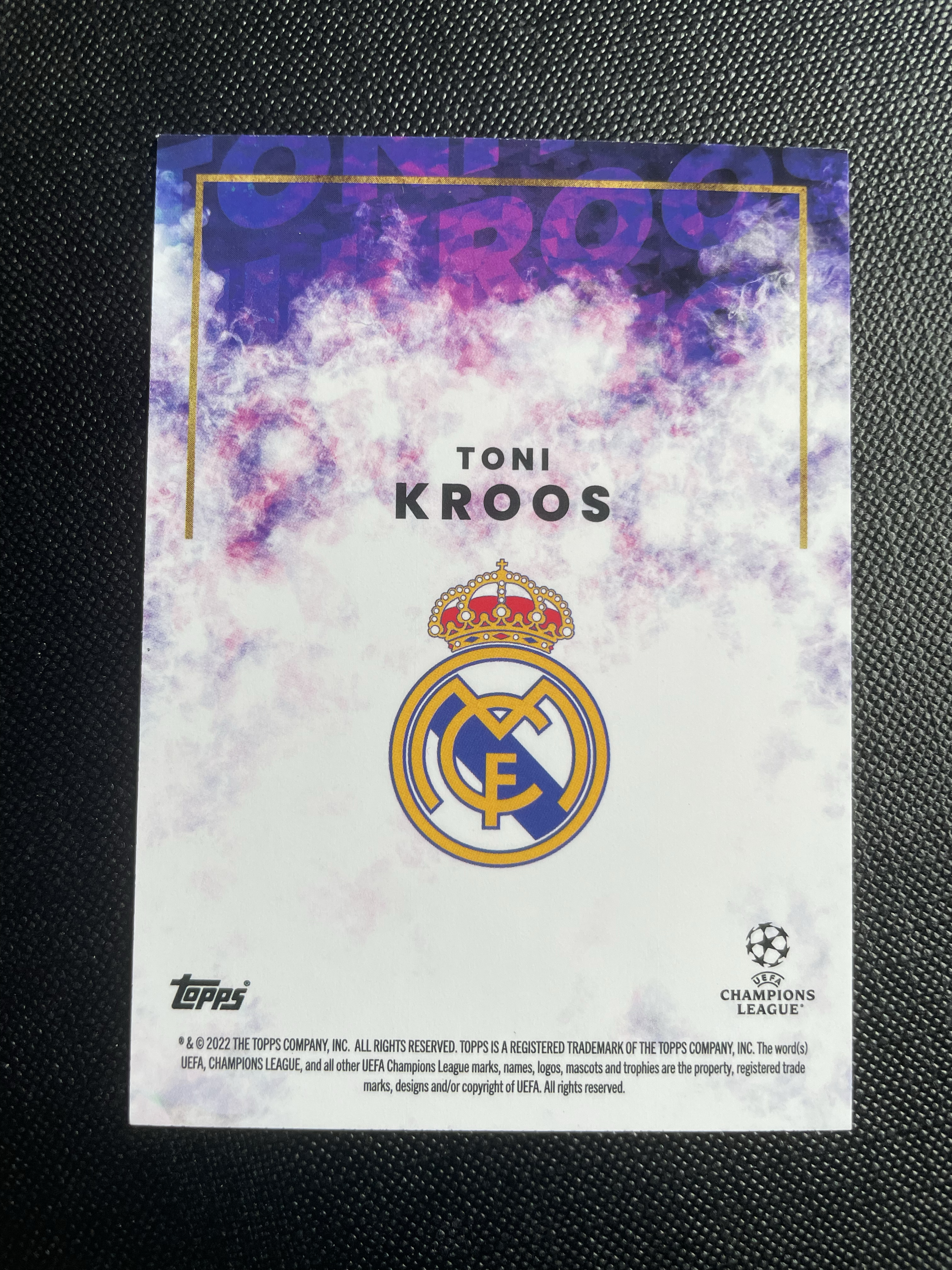 2022 Topps Mourinho Toni Kroos 【hellfire拍卖】topps 穆里尼奥白金盒 皇马 德国 托尼 克罗斯 base 轻微白边介意勿拍 YN