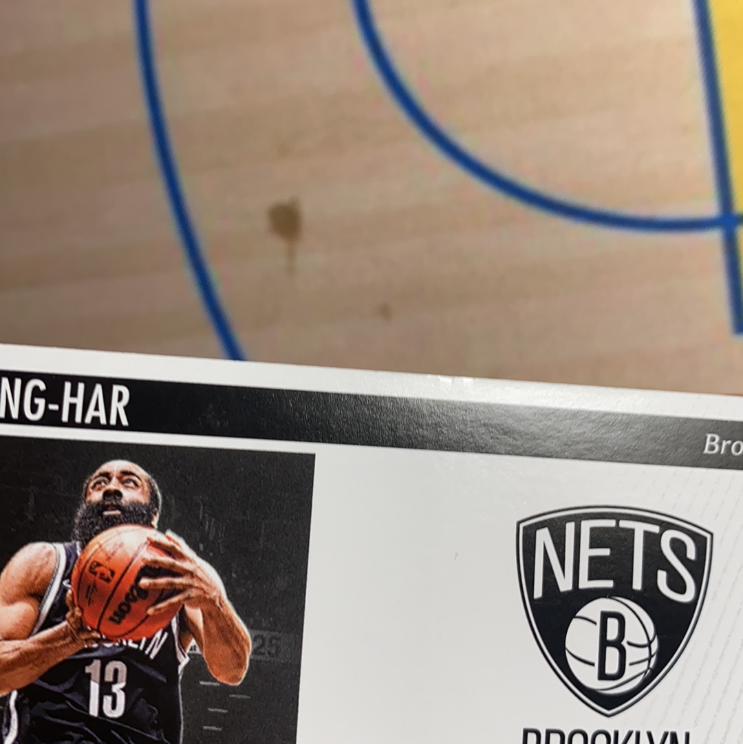 2024-25 Panini Silhouette James Harden 剪影系列 布鲁克林篮网 洛杉矶快船 登哥 詹姆斯 哈登 NBA Gear 落场球衣切割 Patch实物 品相如图