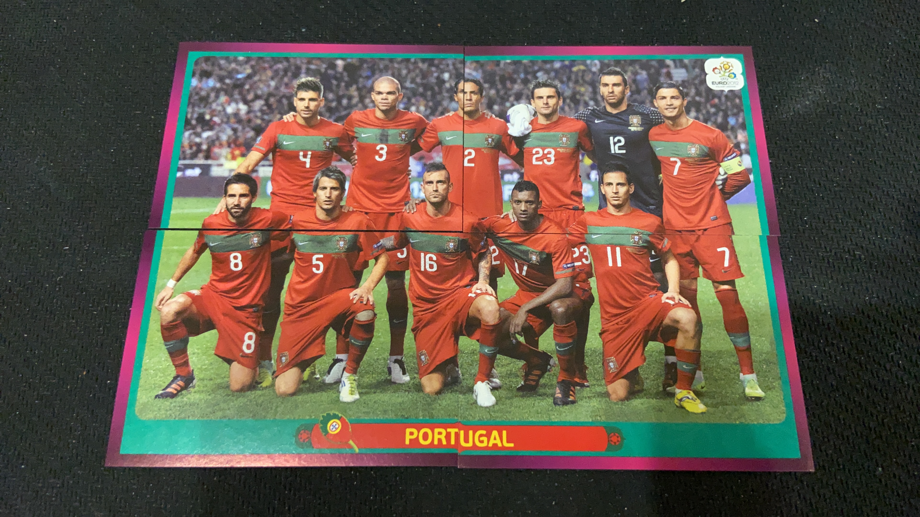 2012 Panini EURO 欧洲杯 贴纸 【不累计】 葡萄牙 首发 拼图 C罗 纳尼 佩佩 凑套必备