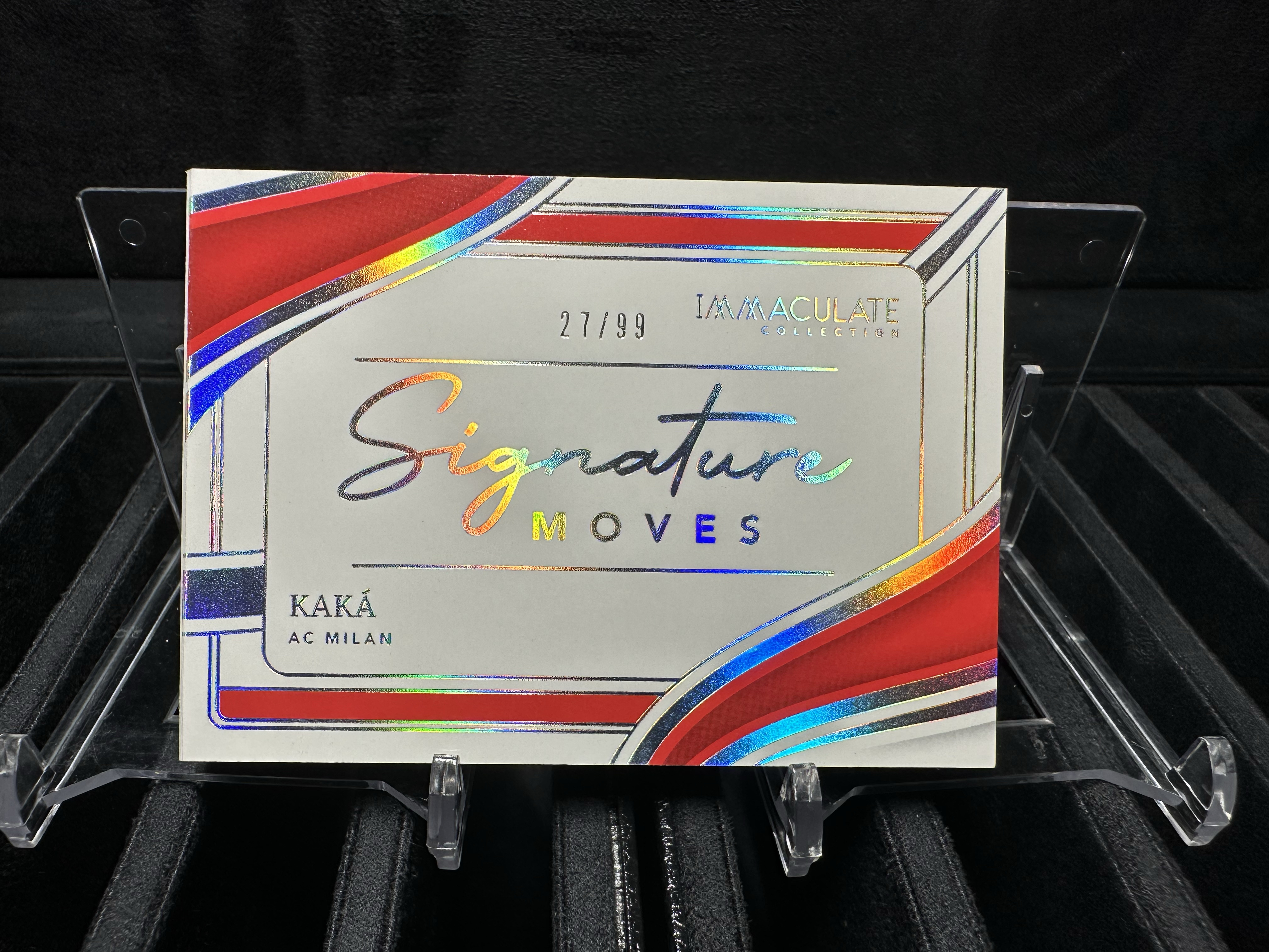 2024 Panini Immaculate Kaká 卡卡/99编小书签字 墨迹清晰完美签 招牌动作 AC米兰选图爱咪咪系列A签 卡品如图送砖 皇马巴西大罗小罗C罗队友金球先生欧冠世界杯 颜值天花板