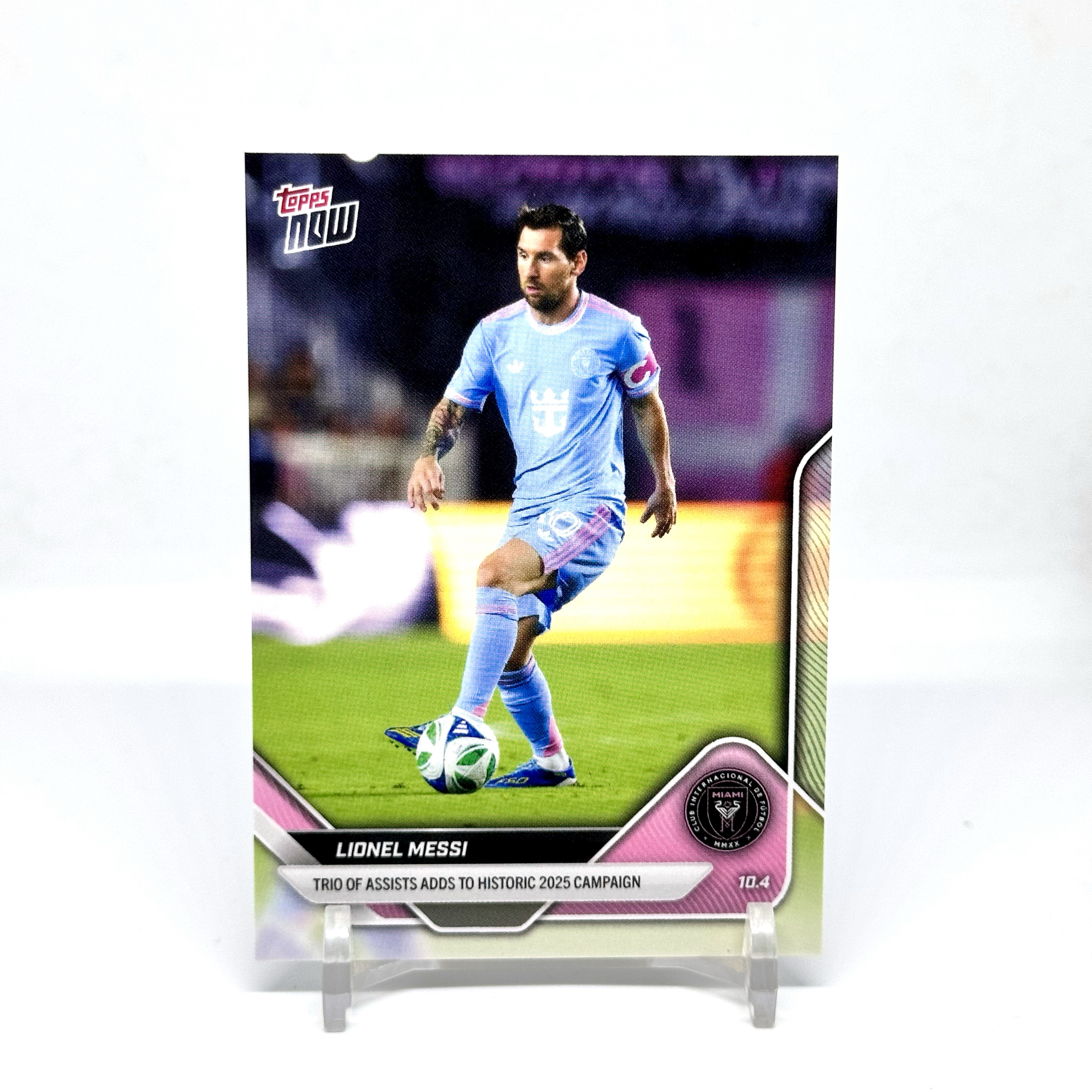 2025 Topps Now MLS Inter Miami Lionel Messi 单场三记助攻助力赛季再创辉煌 梅西 迈阿密国际 阿根廷 巴萨 巴塞罗那 巴黎圣日耳曼【奶酪】