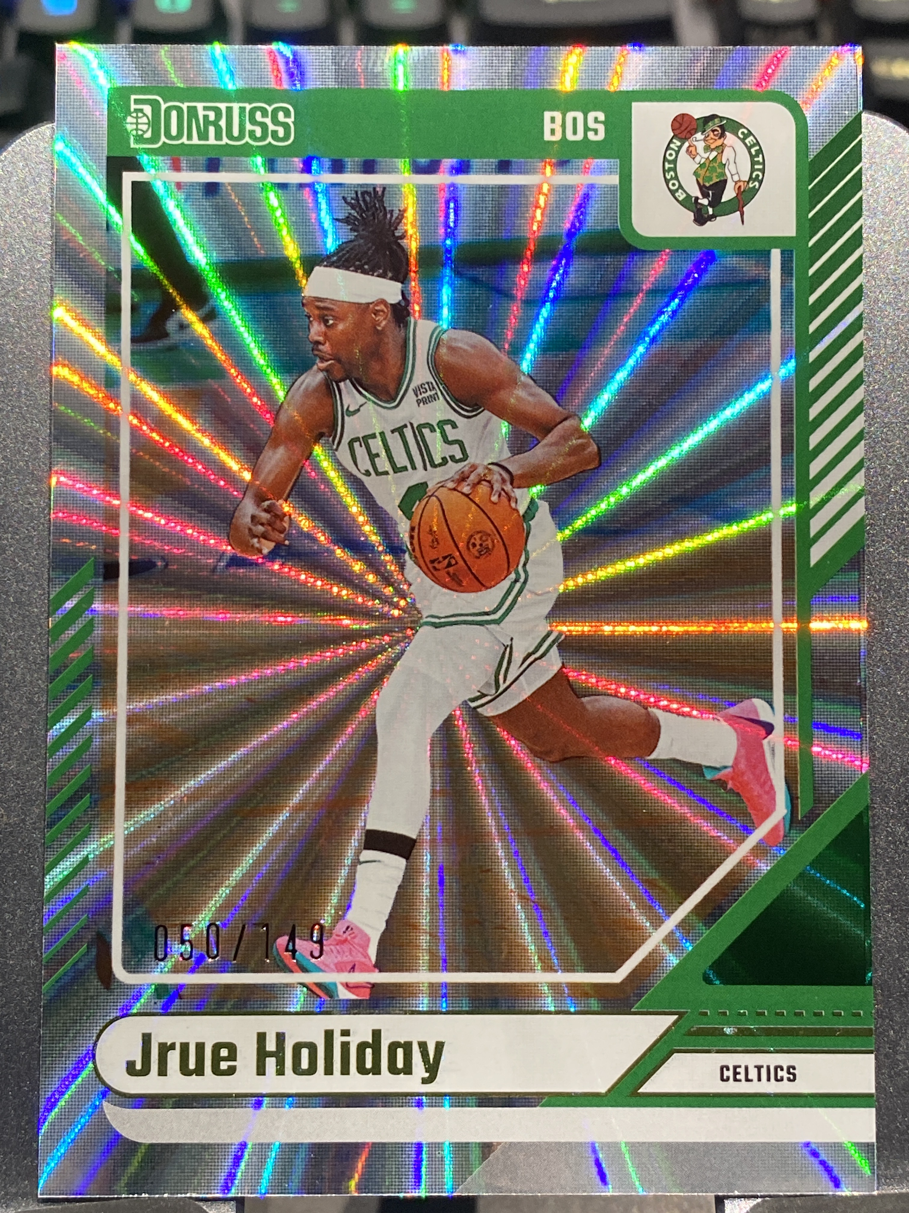 2024-25 【靓星代拍】 Donruss Jrue Holiday 杜蕾斯 50/149编 佛光折 朱霍勒迪 霍乐迪 凯尔特人 绿军 卡品如图 专收凑套必备 #Lx