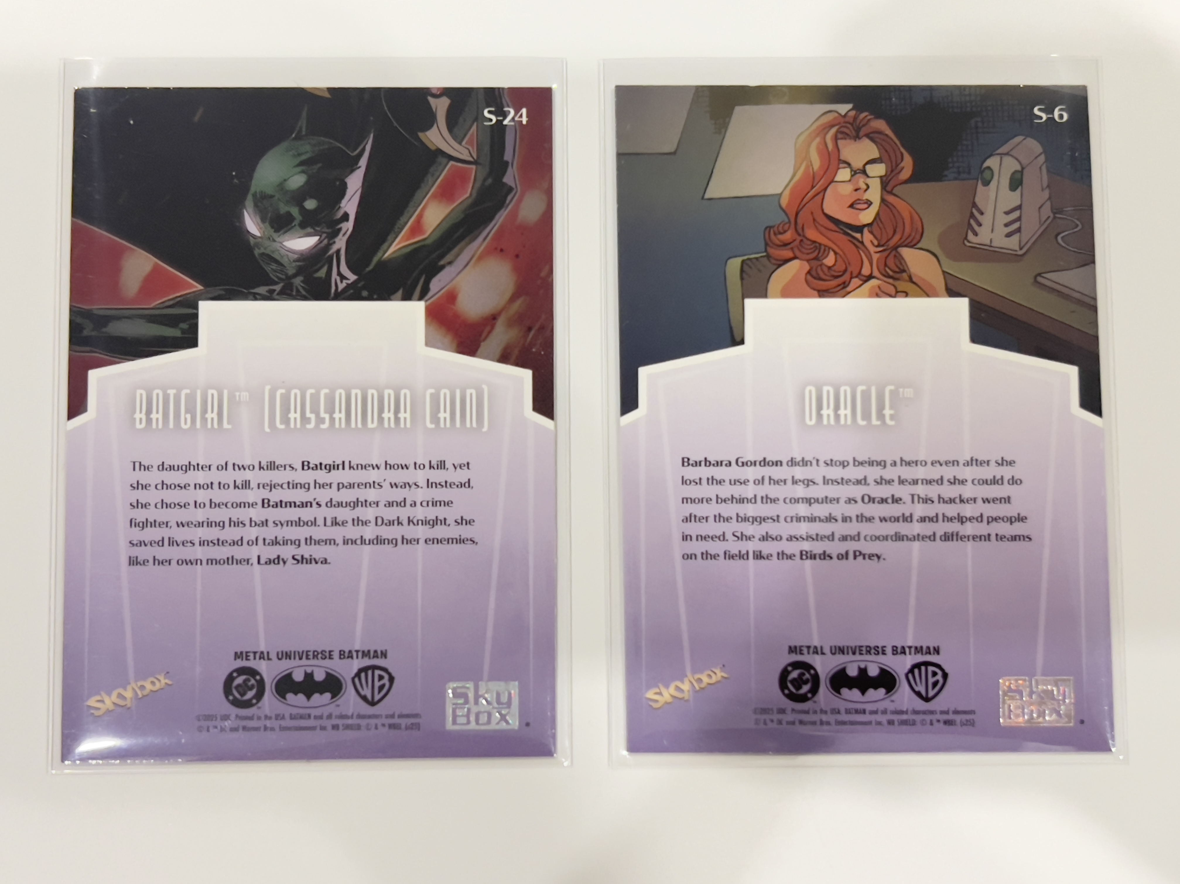 2025 Skybox Metal Universe Batman DC 蝙蝠侠 金属宇宙 银折特卡 光谱折 Premium 蝙蝠女孩 bat girl 神谕(Oracle)
