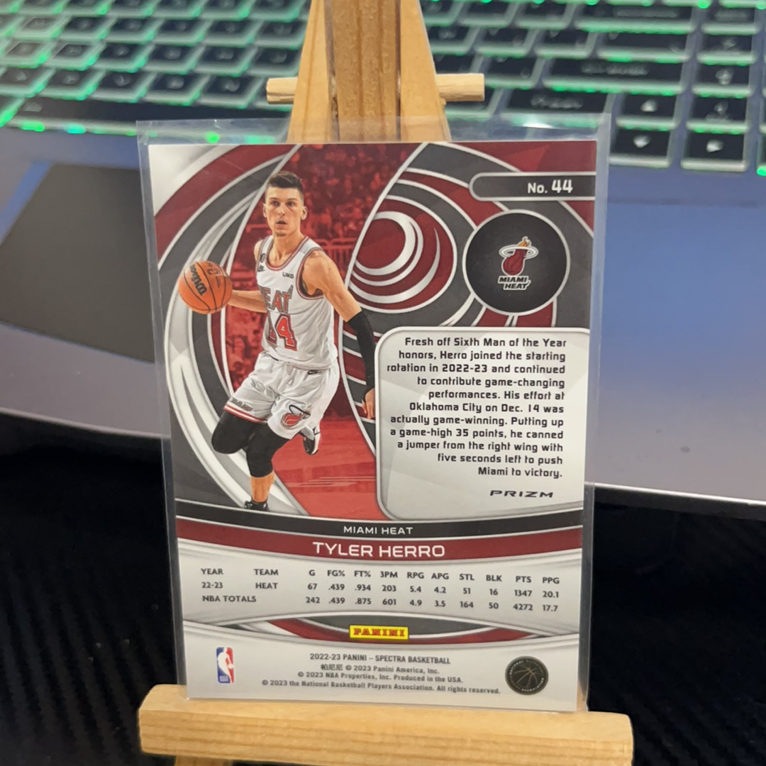 2022-23 Panini Spectra Tyler Herro 泰勒 希罗 热火 折射 光谱 卡品如图 凑图必备 值得收藏!