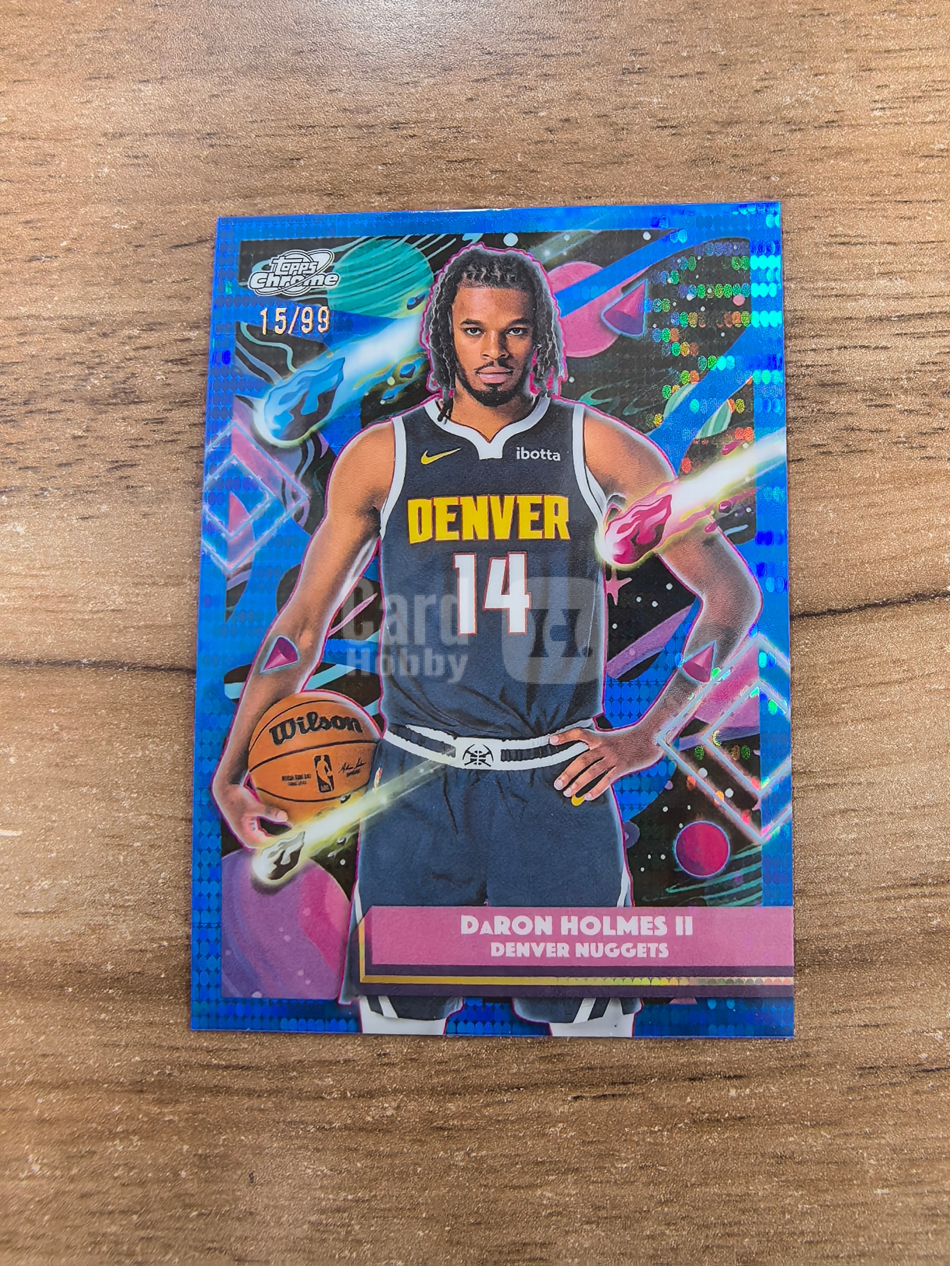 2026 Topps Cosmic Chrome DaRon Holmes II 宇宙 掘金 达龙霍姆斯二世 15/99编 蓝脉冲折 折射 微瑕 卡品如图 七哥