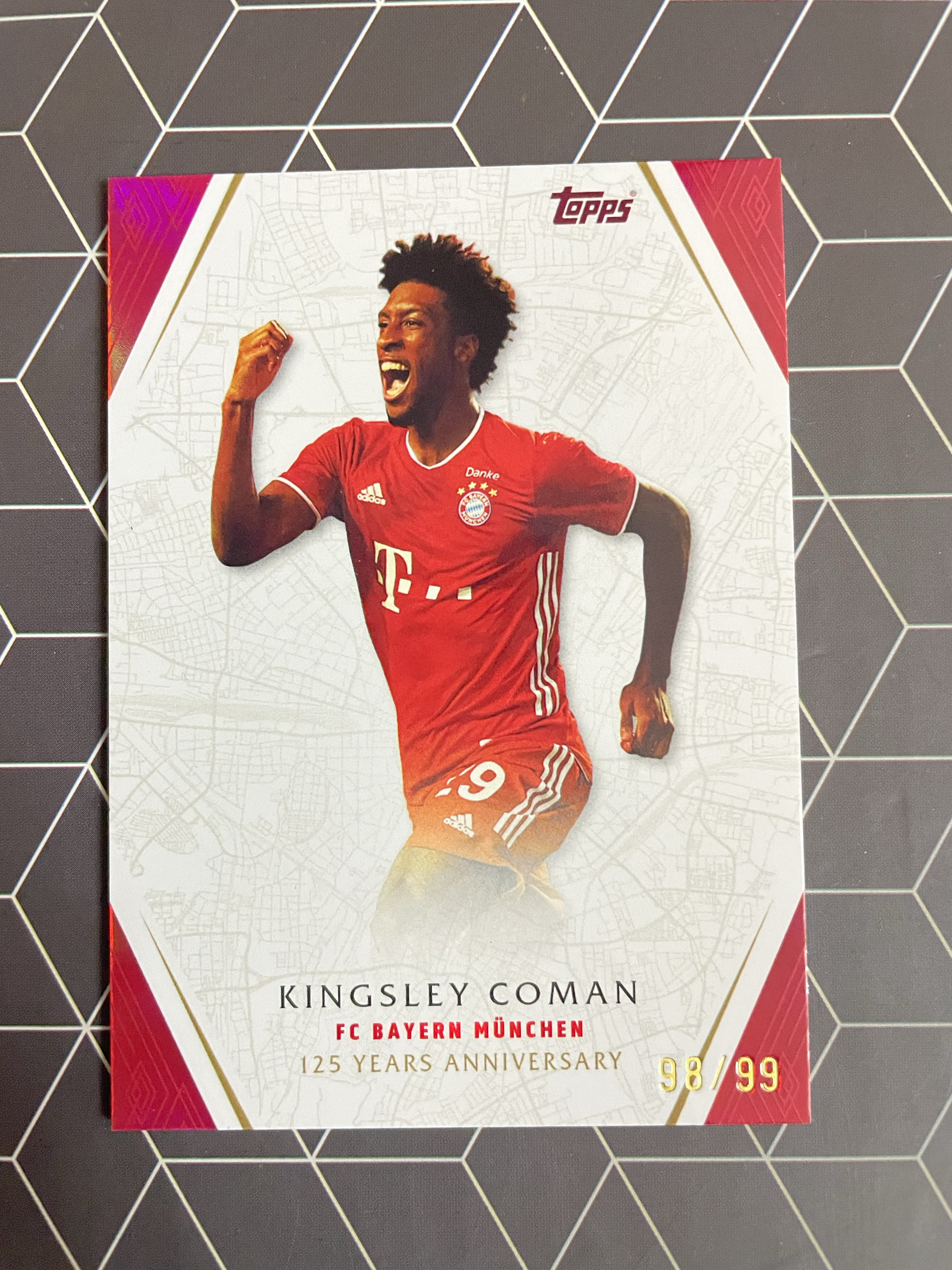 2025 Topps FC Bayern Kingsley Coman 【hellfire拍卖】Topps 拜仁 125周年高端队盒 法国 科曼 base 99编 zzz
