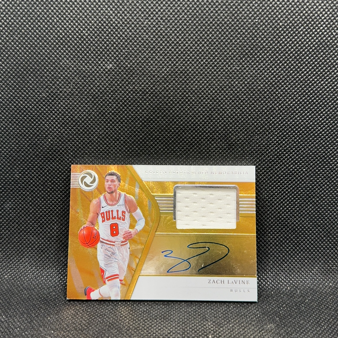 【Roseee代卖】2018-19 PANINI OPULENCE ZACH LAVINE 扎克 拉文 79编 签字 卡签 球衣切割 金书 公牛 篮球 可可