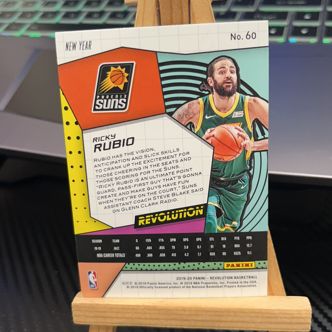 2019-20 Panini Revolution Ricky Rubio 里基 鲁比奥 太阳 折射 革命系列 卡品如图 凑图必备 值得收藏!免费代卖!