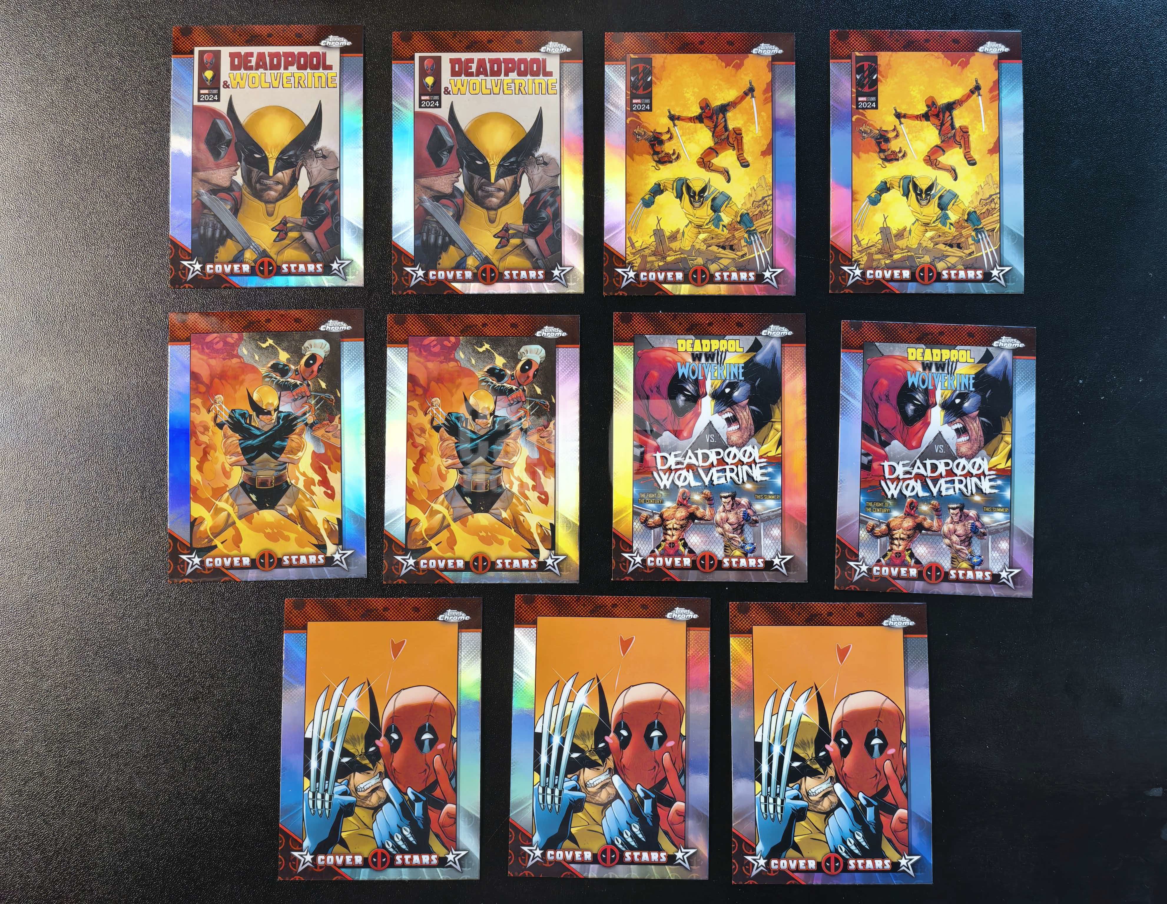 2025 Topps Chrome Marvel Deadpool 漫威 死侍与金刚狼 银折 11张打包出 卡品如图 拍前看描述 只合并当天 不累计