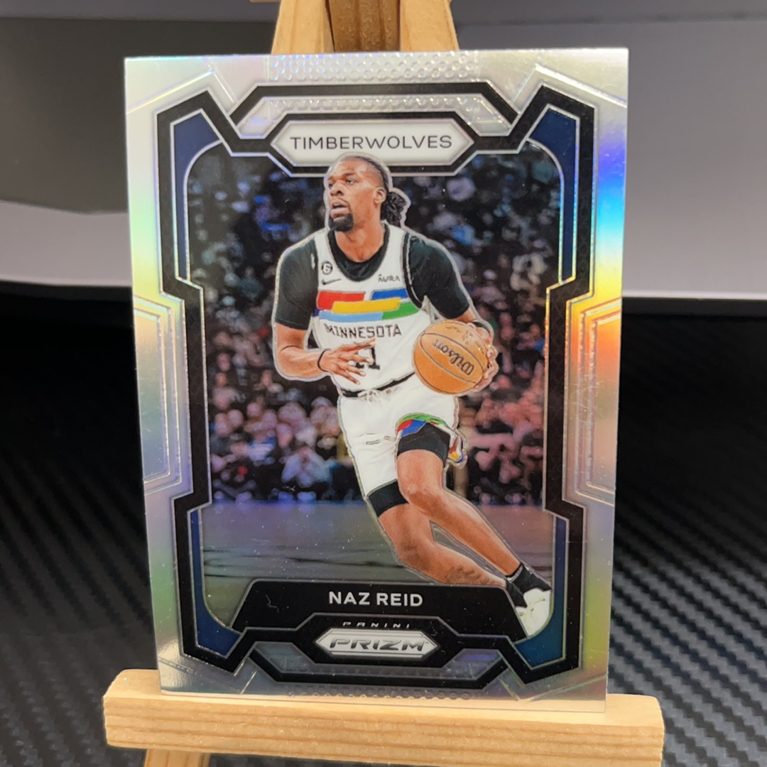 2023-24 Panini Prizm Naz Reid 里德 森林狼 银折 折射 prizm系列 pz 卡品如图 凑图必备 值得收藏!免费代卖!