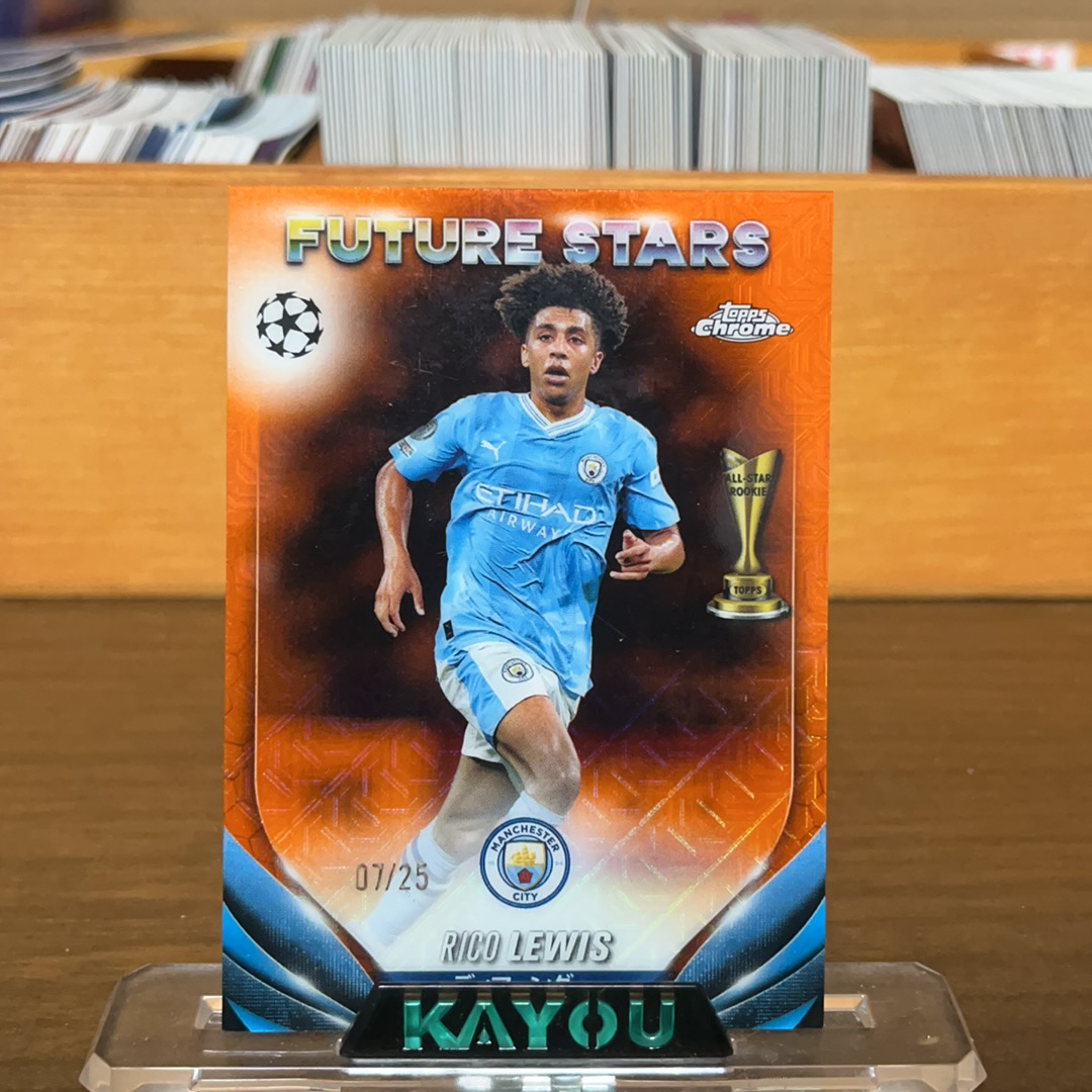 2023-24 Topps Chrome Rico Lewis 曼城 里科 刘易斯 07/25编 橙折 mojo折 低编 日版樱花 卡品如图 收藏必备