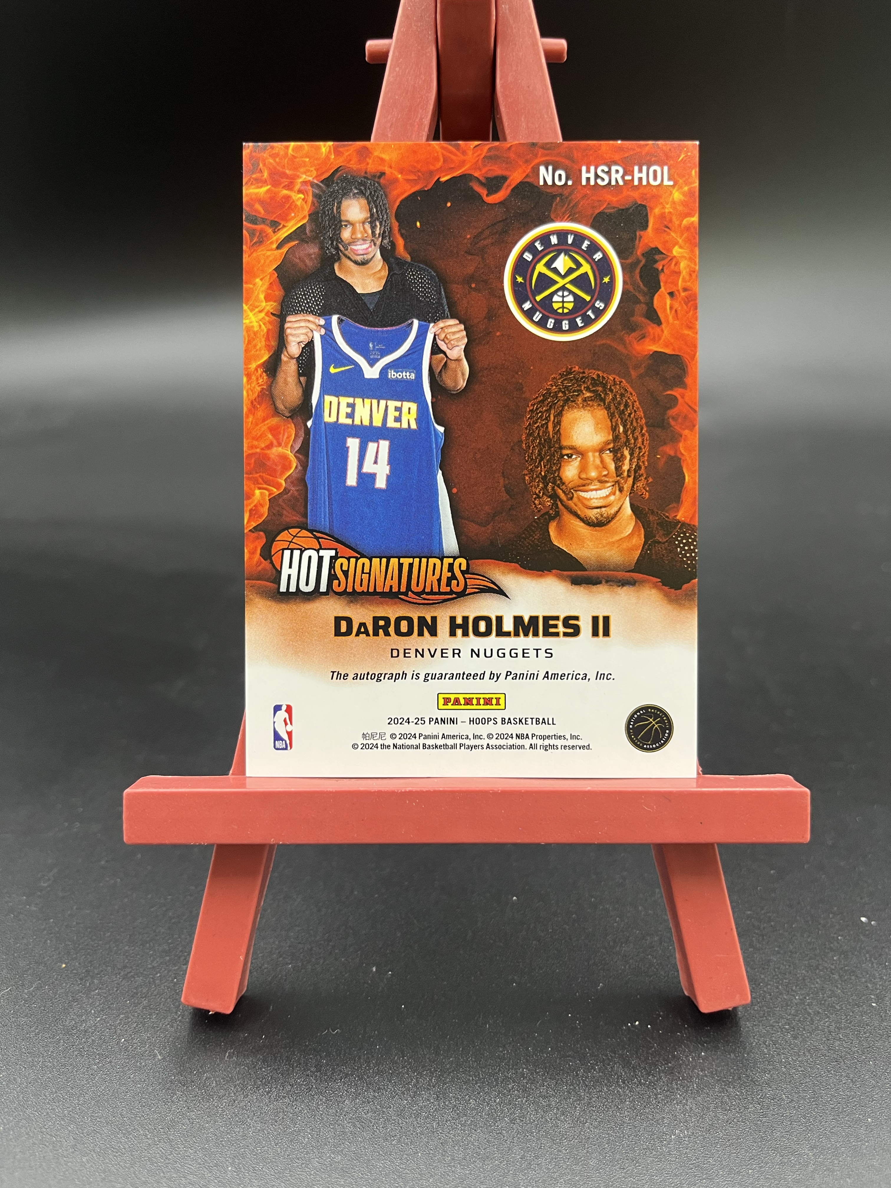 2024-25 Panini NBA Hoops DaRon Holmes II 达龙 霍姆斯二世 折射 新秀 RC 签字 掘金 卡品如图 【优质签字专场】01WZ