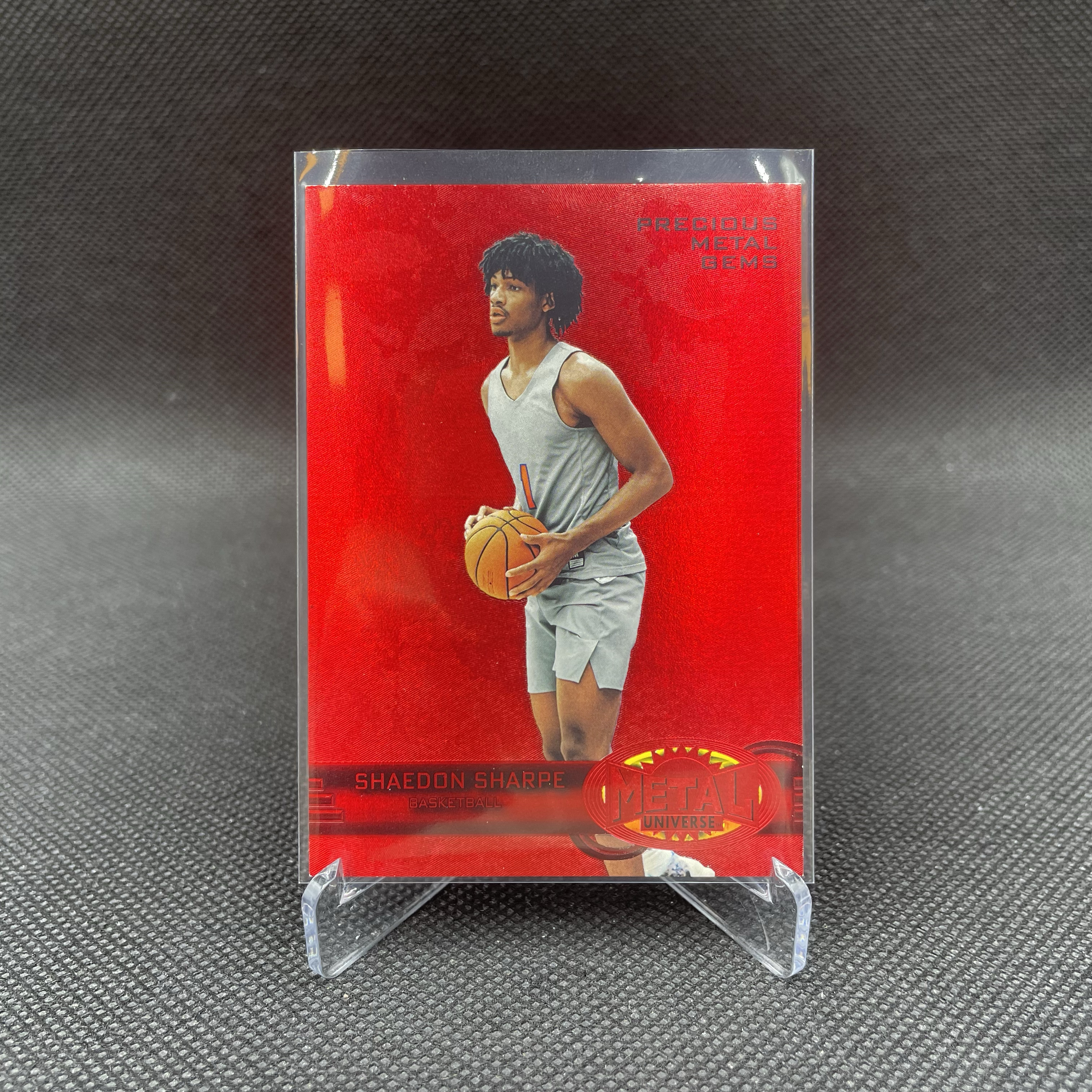 2022 SkyBox Metal Universe Shaedon Sharpe RC 金属宇宙 开拓者 新秀 谢登 夏普 094/100编 红宝石 红宝 PMG 顶级复刻老特 第三张 品如图 wy