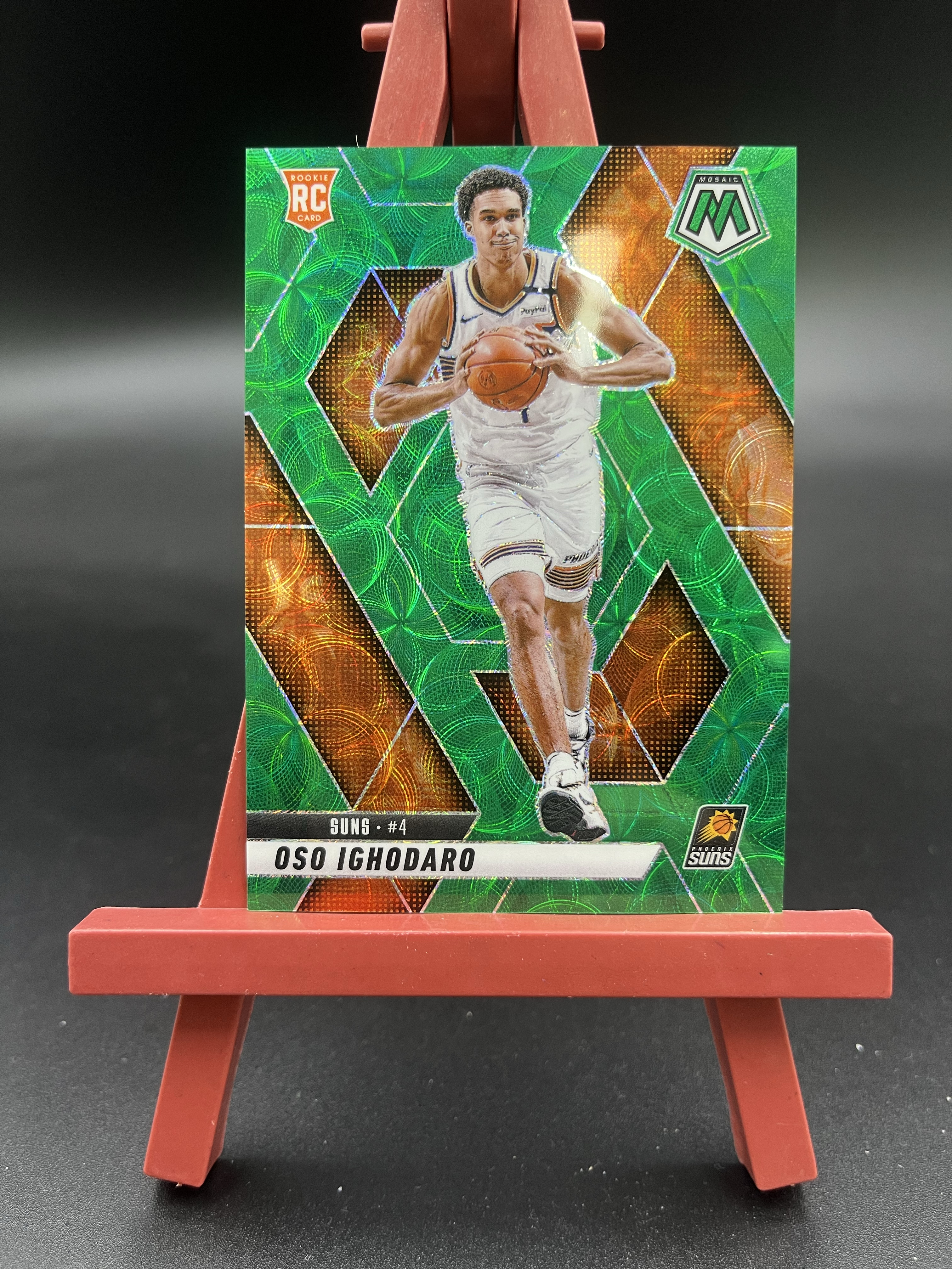 2024-25 Panini Mosaic Oso Ighodaro RC 马赛克 伊戈达罗 太阳 新秀 5/15编 绿圈圈折 折射 卡品如图【优质新秀专场】04WZ