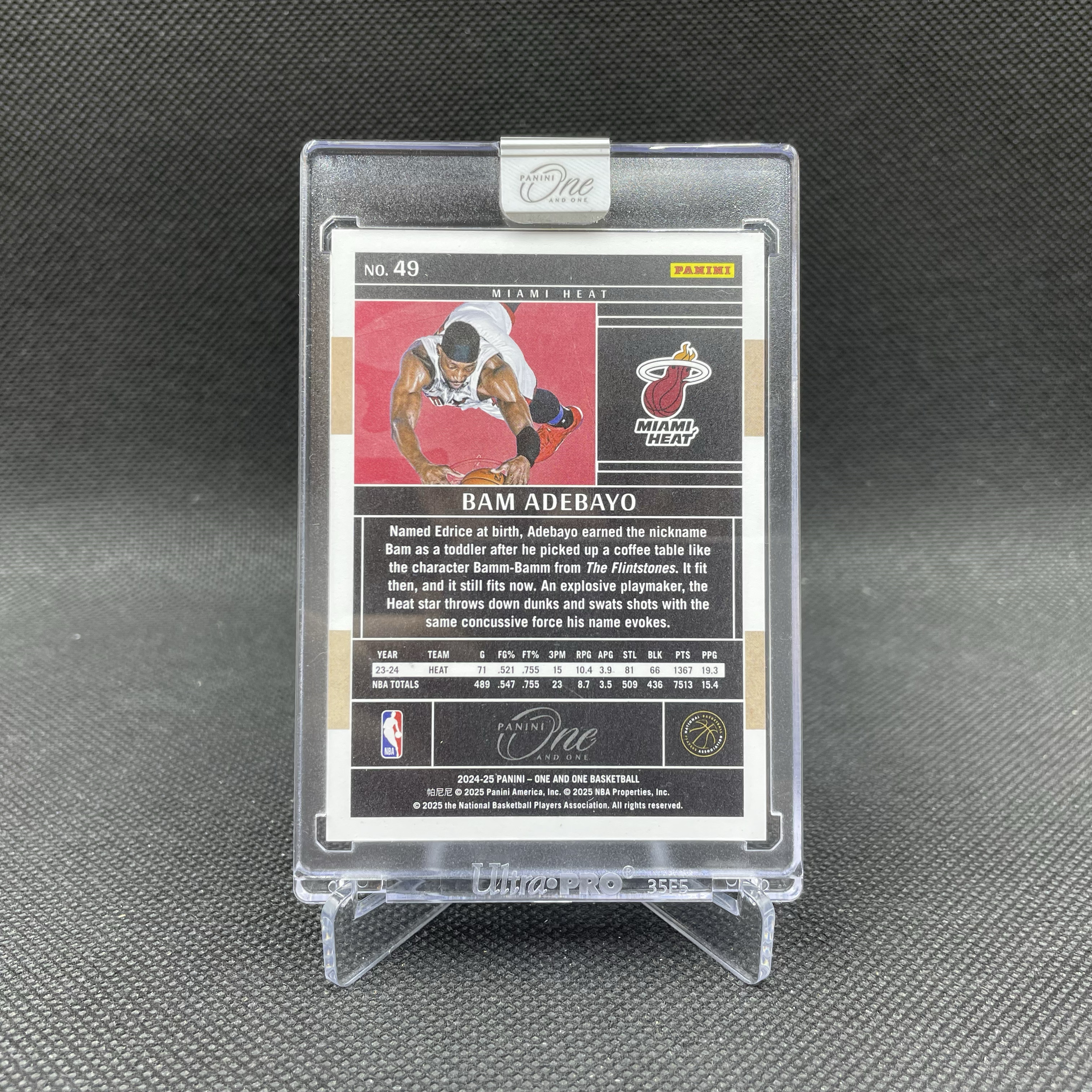 2024-25 Panini One and One Bam Adebayo 【无界代卖】热火 巴姆 阿德巴约 14/49编 橙折 折射 全明星中锋 内线支柱 原封砖 品如图 不累计 wy