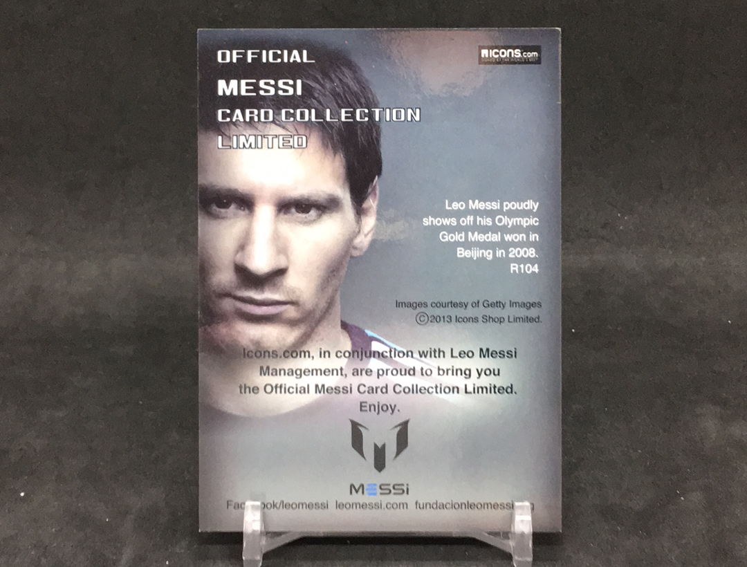 【DC拍卖】10.23小科比 ICONS OFFICIAL MESSI CARD COLLECTION 世界杯冠军阿根廷核心领袖 传奇巨星 莱昂内尔 梅西