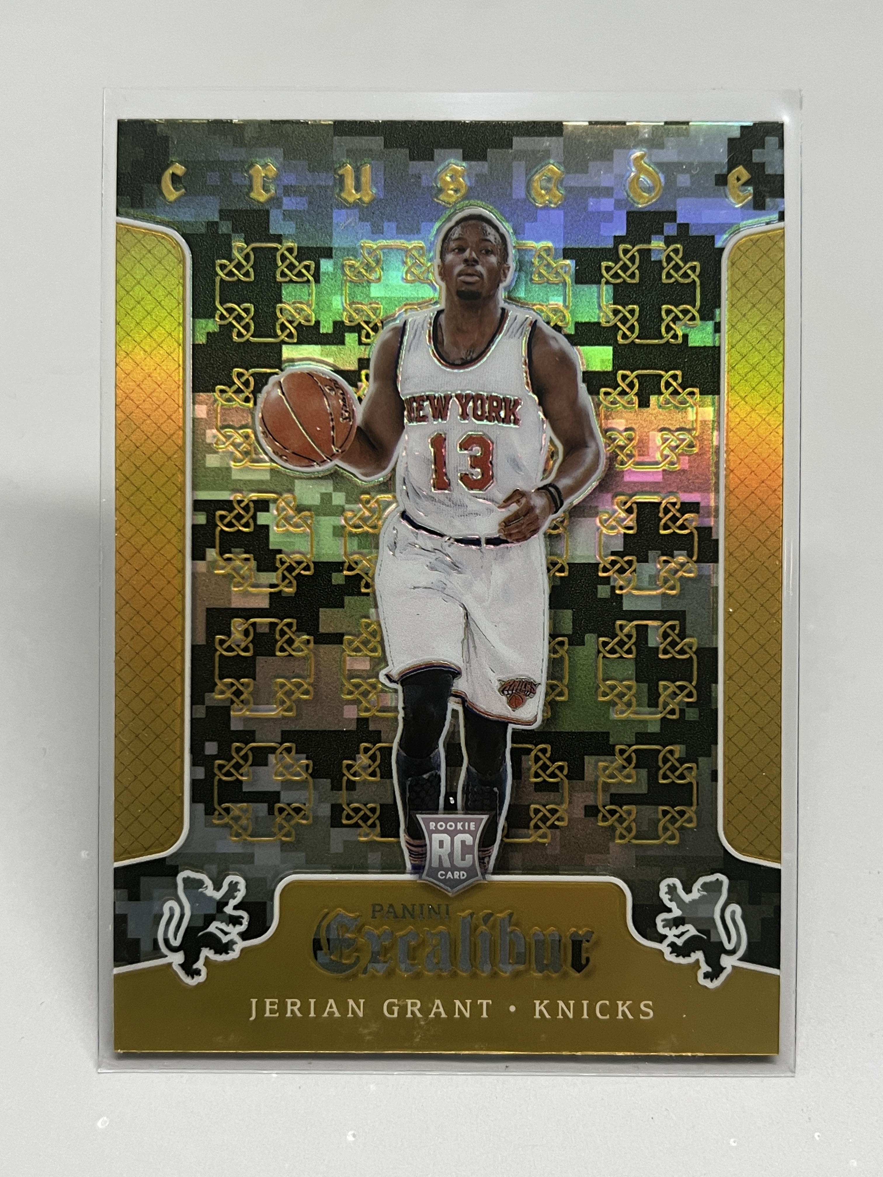 2015-16 Panini Excalibur Jerian Grant RC 【接寄拍 挂机拍卖】帕尼尼 圣剑 杰里安·格兰特 新秀 国王 折射 #21 卡品如图 收藏 凑套