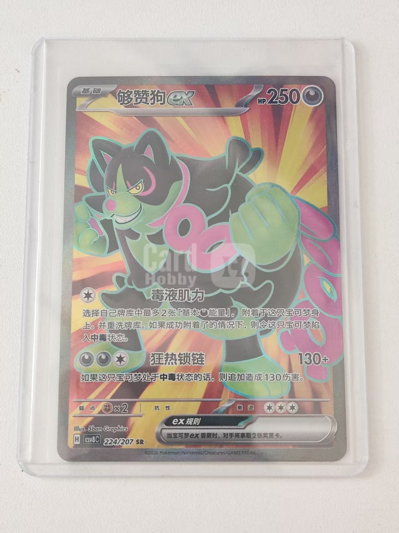 2026 Pokemon TCG Shining Trick 够赞狗 chs CSV8C 224/207 SR 够赞狗ex 全图闪 高罕 收藏凑套 卡品如图