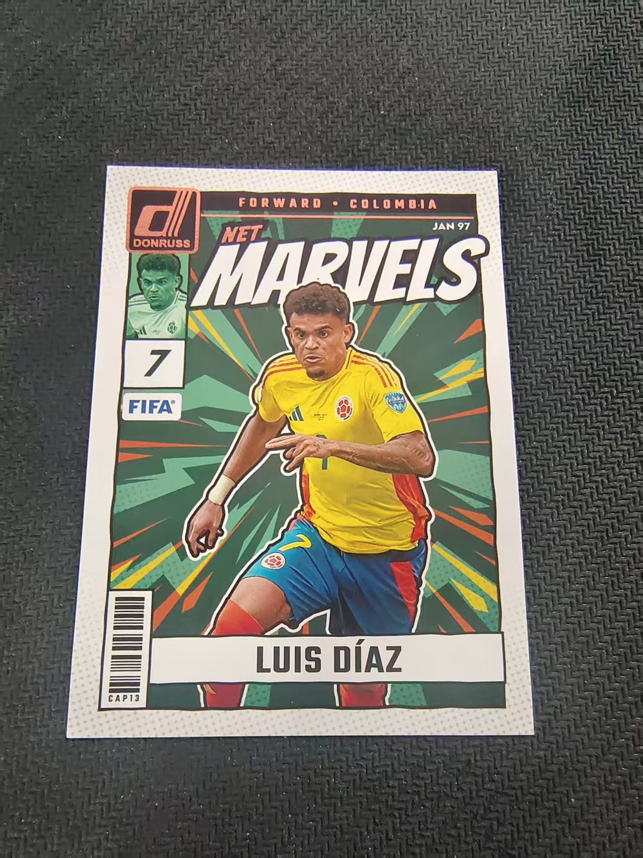 【可合并,不累计】2024-25 Panini Donruss Soccer Luis Diaz 路易斯 迪亚斯 哥伦比亚 漫威特卡 FIFA杜蕾斯 划痕 边角瑕疵 #5