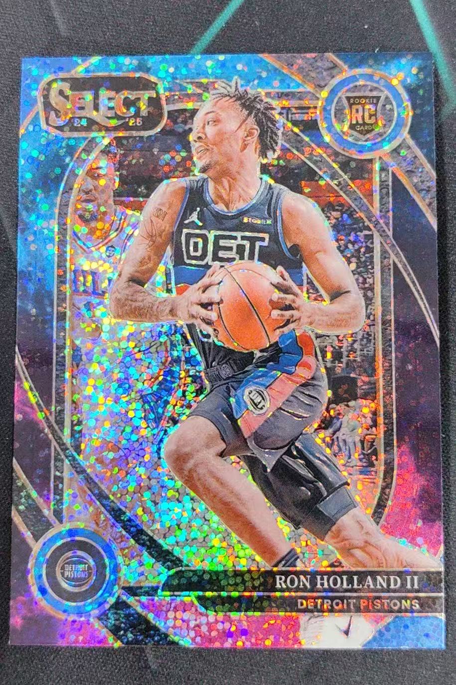 2024-25 Panini Select Ron Holland RC 【阿福代卖】 霍兰德 活塞 新秀 ssp 三级 宇宙折 Cosmic 收藏必备 (新明)