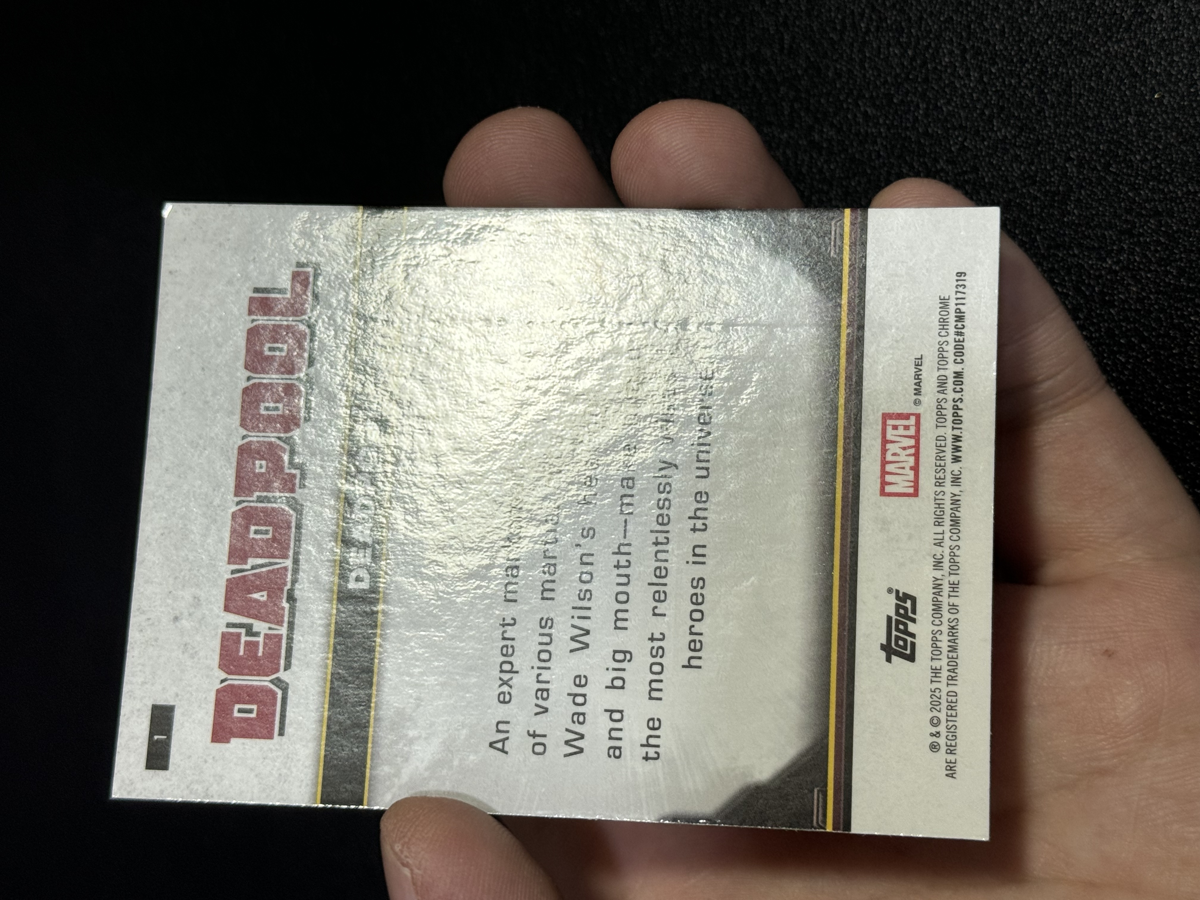 2025 Topps Marvel (MCU) 老王代理拍卖 漫威 影视 死侍 金刚狼 Deadpool Wolverine 黄折 399编 Wade Wilson 韦德・威尔森 卡品如图 TG