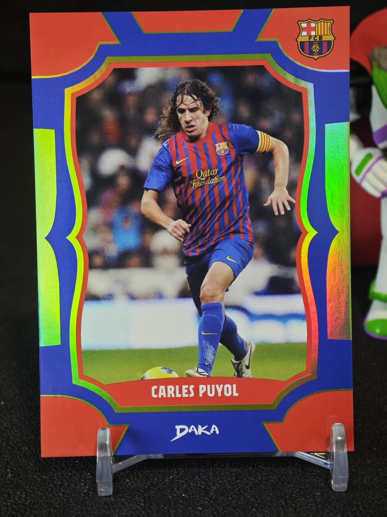 2025 DAKA 巴萨队盒 Carles Puyol 【离谱潮玩】达咖 巴塞罗那 卡洛斯 普约尔 1/49编 首编 黄绿折 卡品如图 收藏必备（胖虎）374