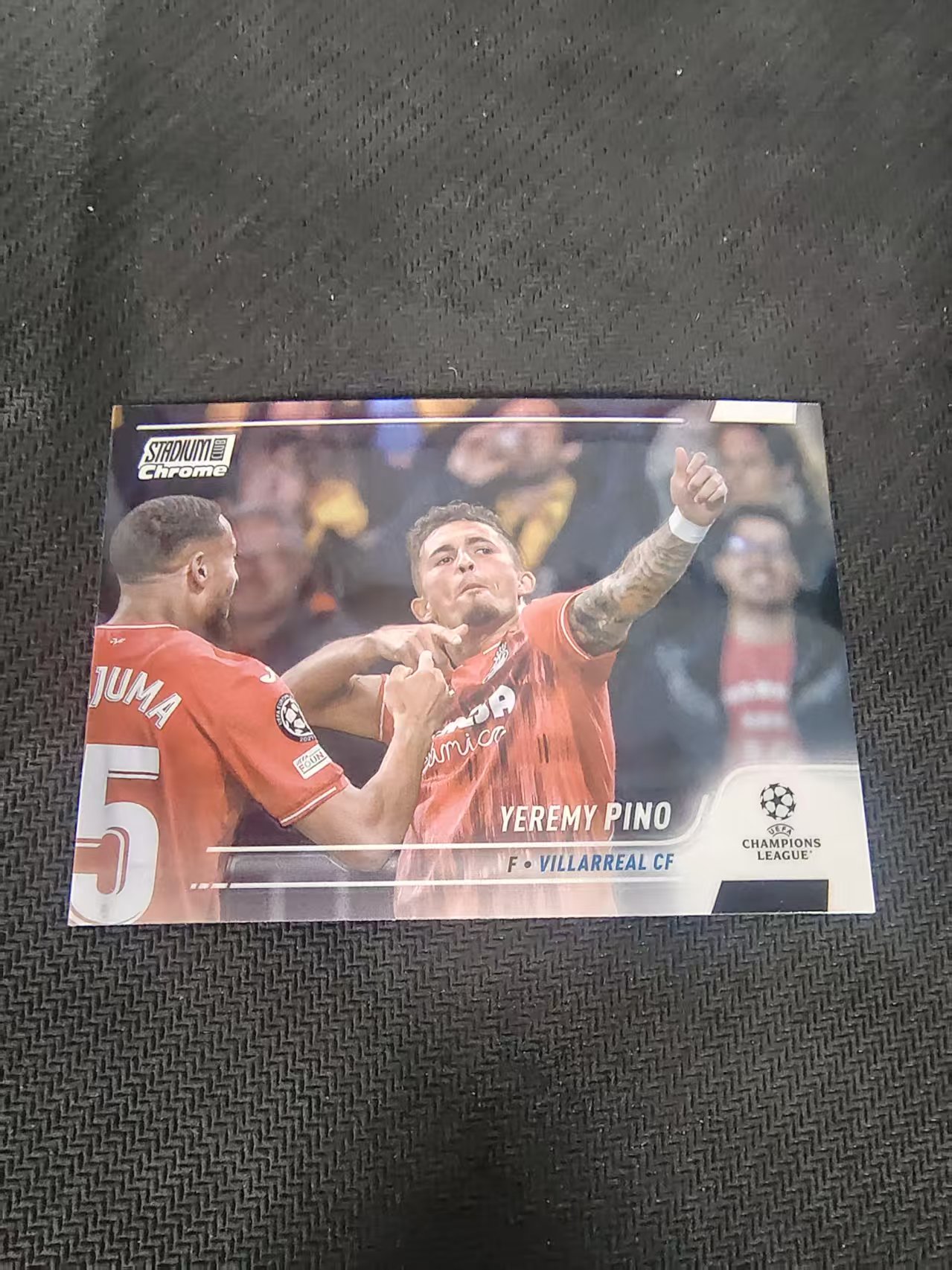 【可合并，不累计】2022 Topps Stadium Club Chrome YEREMY PINO 耶雷米皮诺 竞技场 欧冠 划痕 边角瑕疵 #51