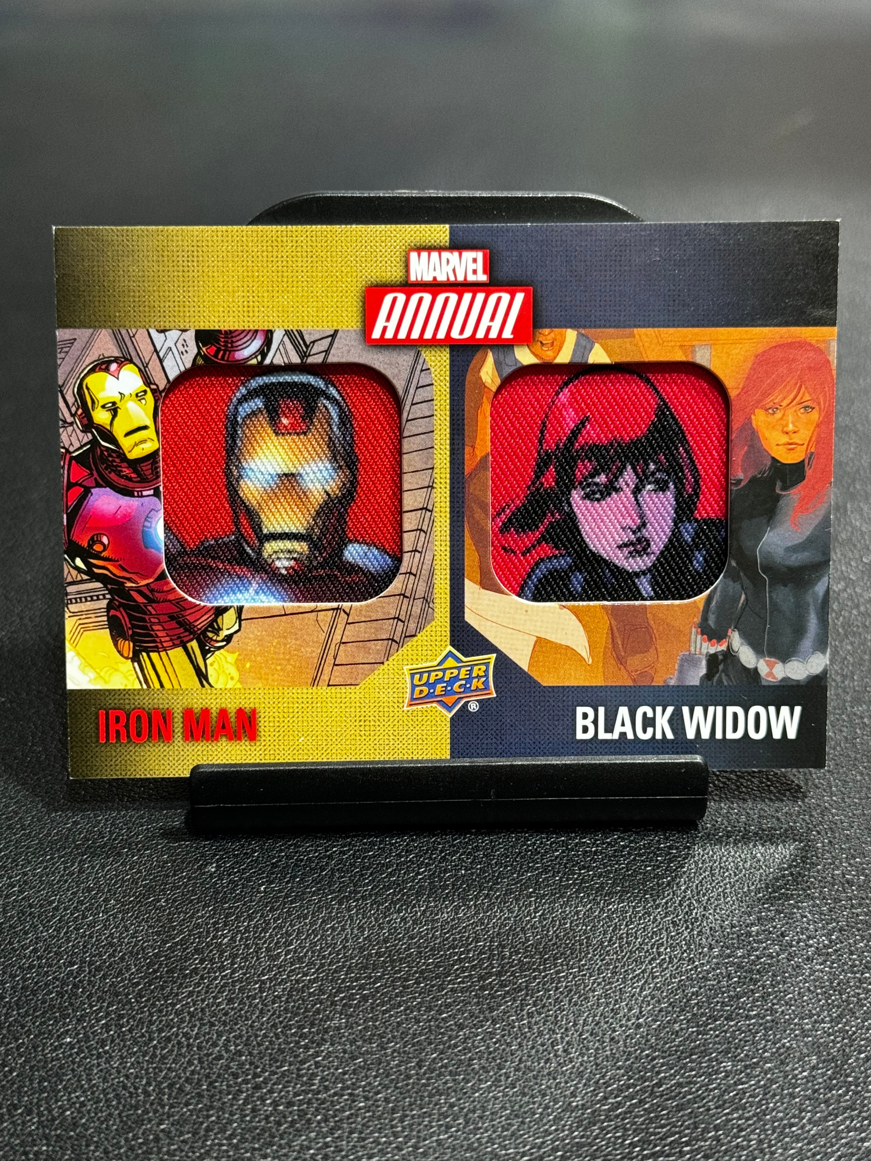 2016 Upper Deck Marvel (MCU) Annual UD 漫威 年度 年鉴 系列 元年 双窗 刺绣 Black Widow 黑寡妇 Iron man 钢铁侠 极稀有卡 LWSS