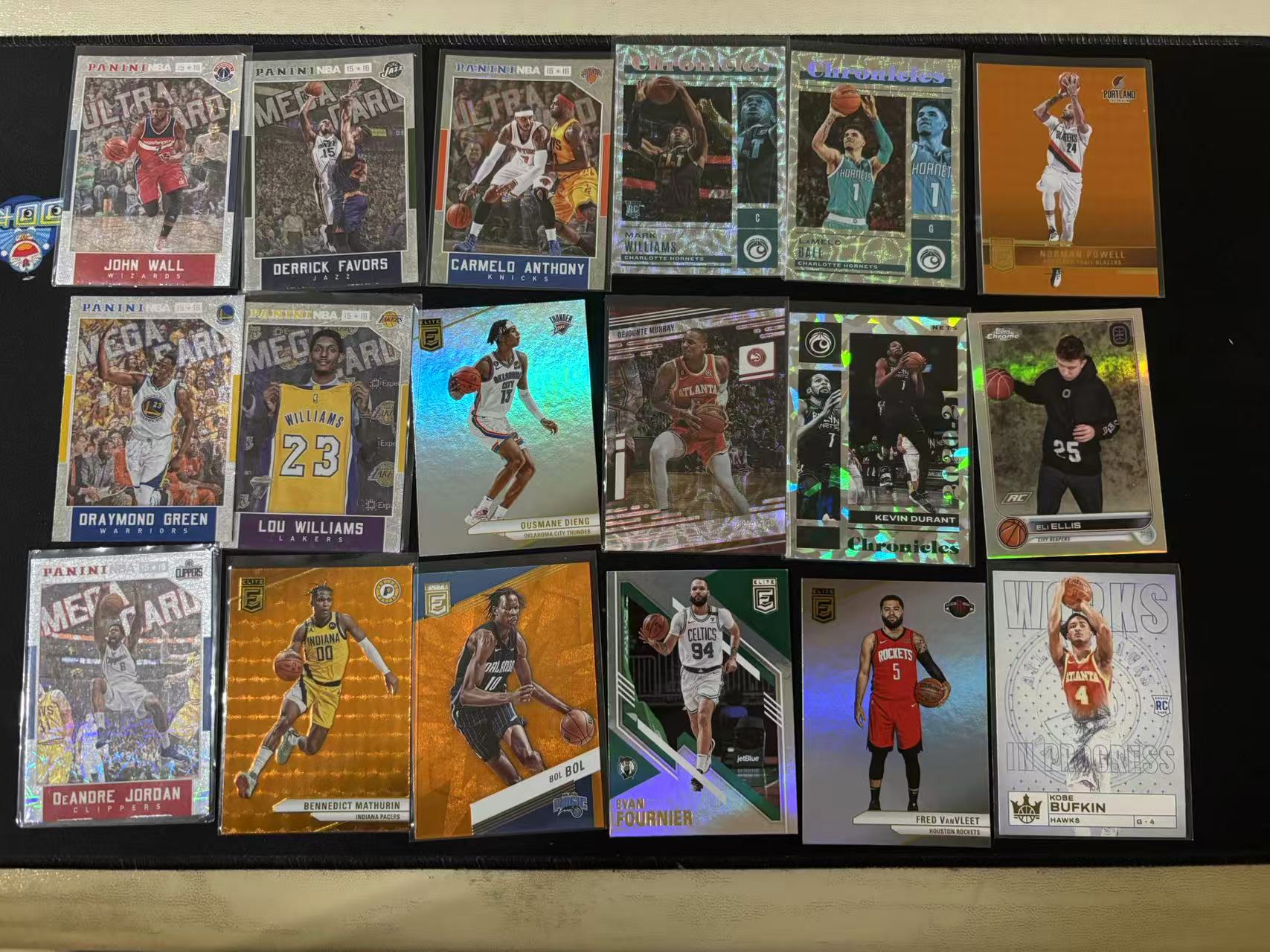 【星辰】PANINI 多年份 多系列 特卡 折射 沃尔 安东尼 三球 鲍尔 鲍威尔 格林 穆雷 杜兰特 乔丹 马瑟林 科比 八夫金 油画