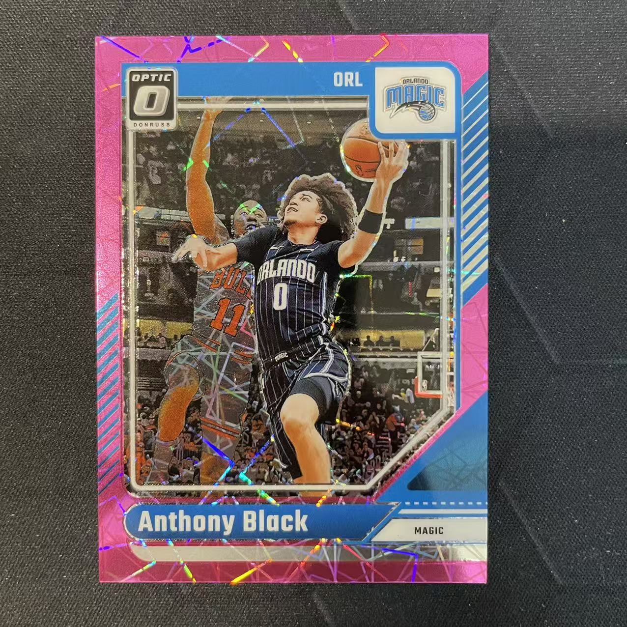2024-25 Panini Donruss Anthony Black 【阿福代卖】安东尼 布莱克 魔术 杜蕾斯op 粉方块折 镭射 79编 收藏必备(行行行A)