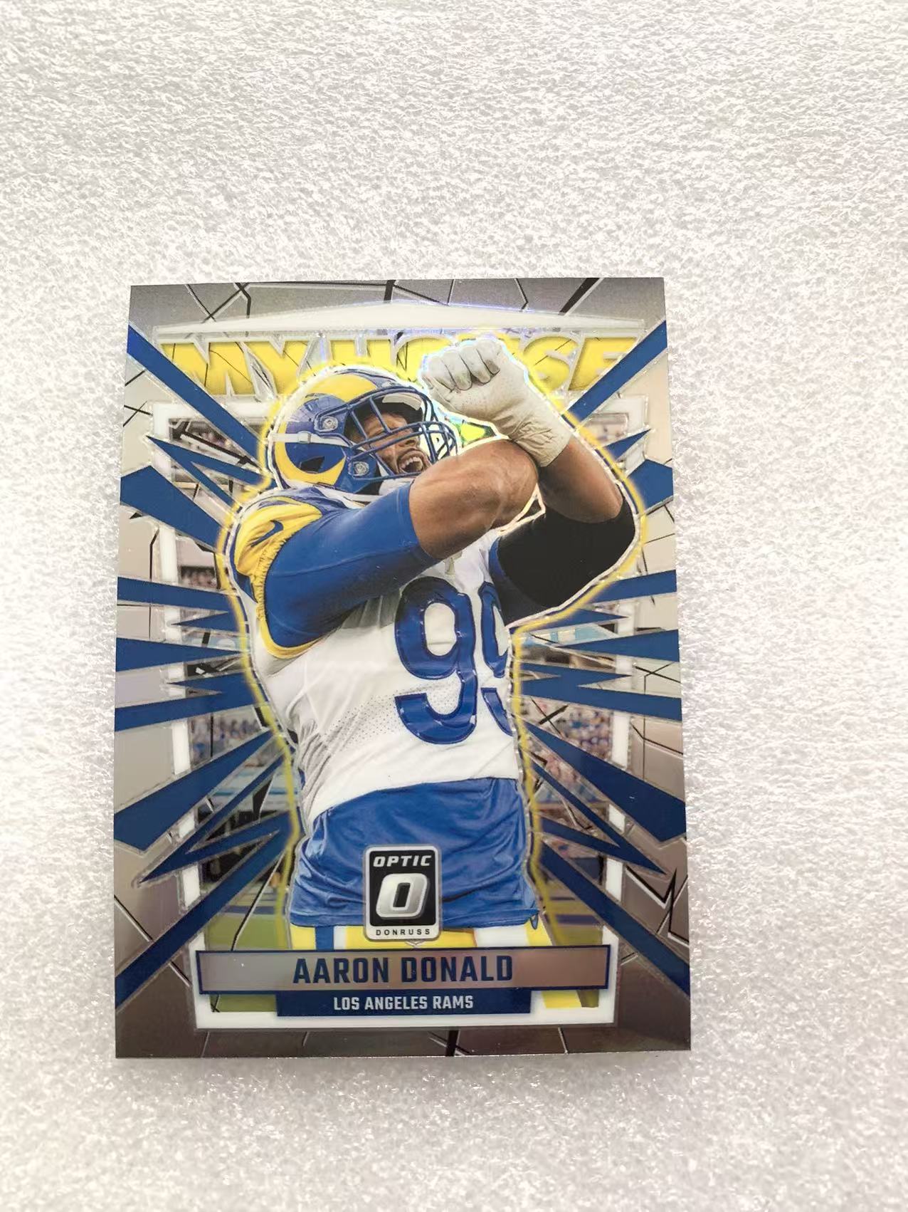 2023 Panini Optic Aaron Donald NFL 杜蕾斯OP 阿隆 唐纳德 银折 折射 My House 特卡 公羊 细节如图 凑套必备