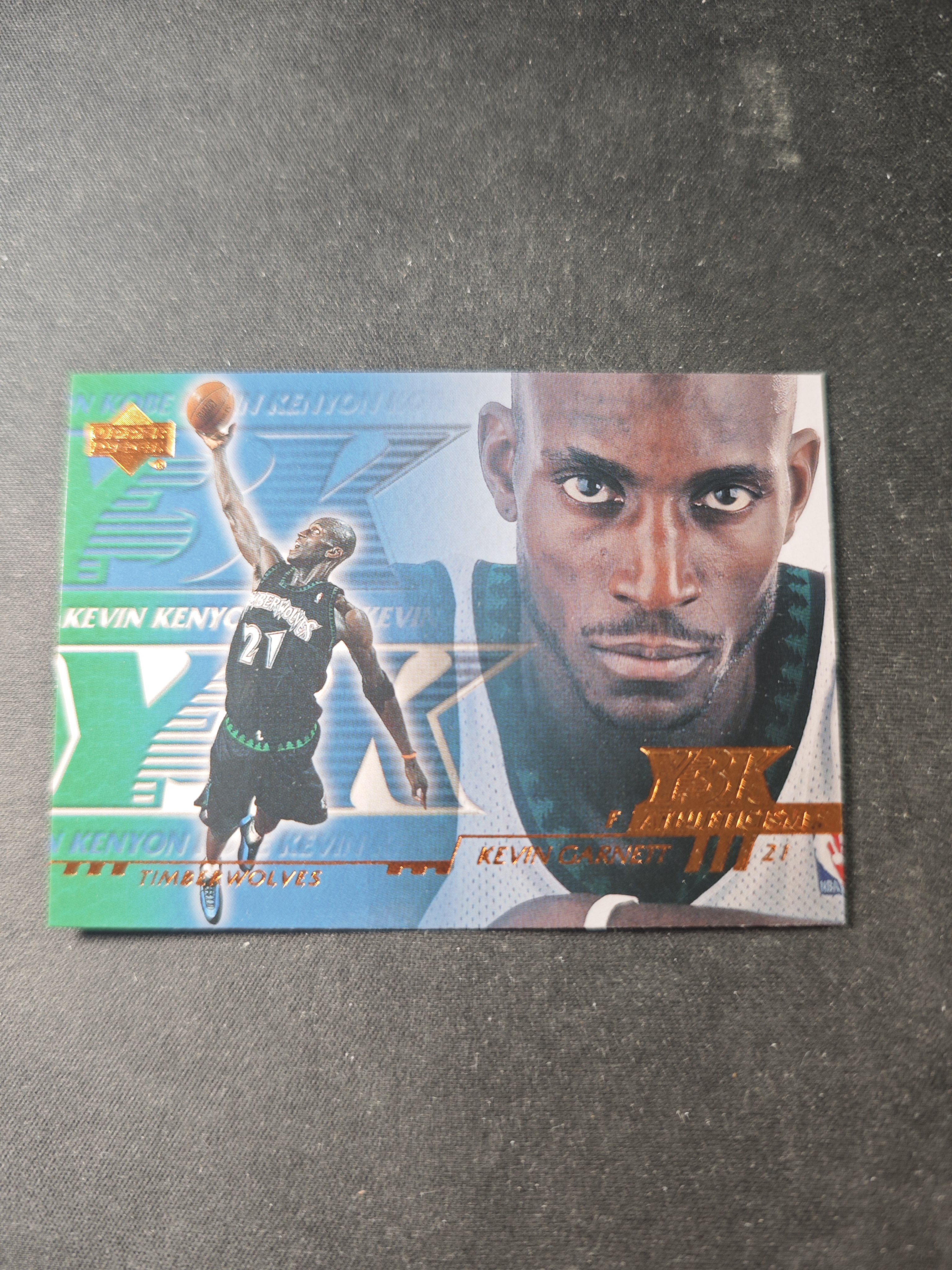 【蛤蟆特卖】凯文 加内特 狼王 2000 UD Y3K系列 领导力 得分 力量 防守 体质 经典五张套卡之一 绝版好卡 稀有老特 边角微瑕 卡品如图 专收必备!