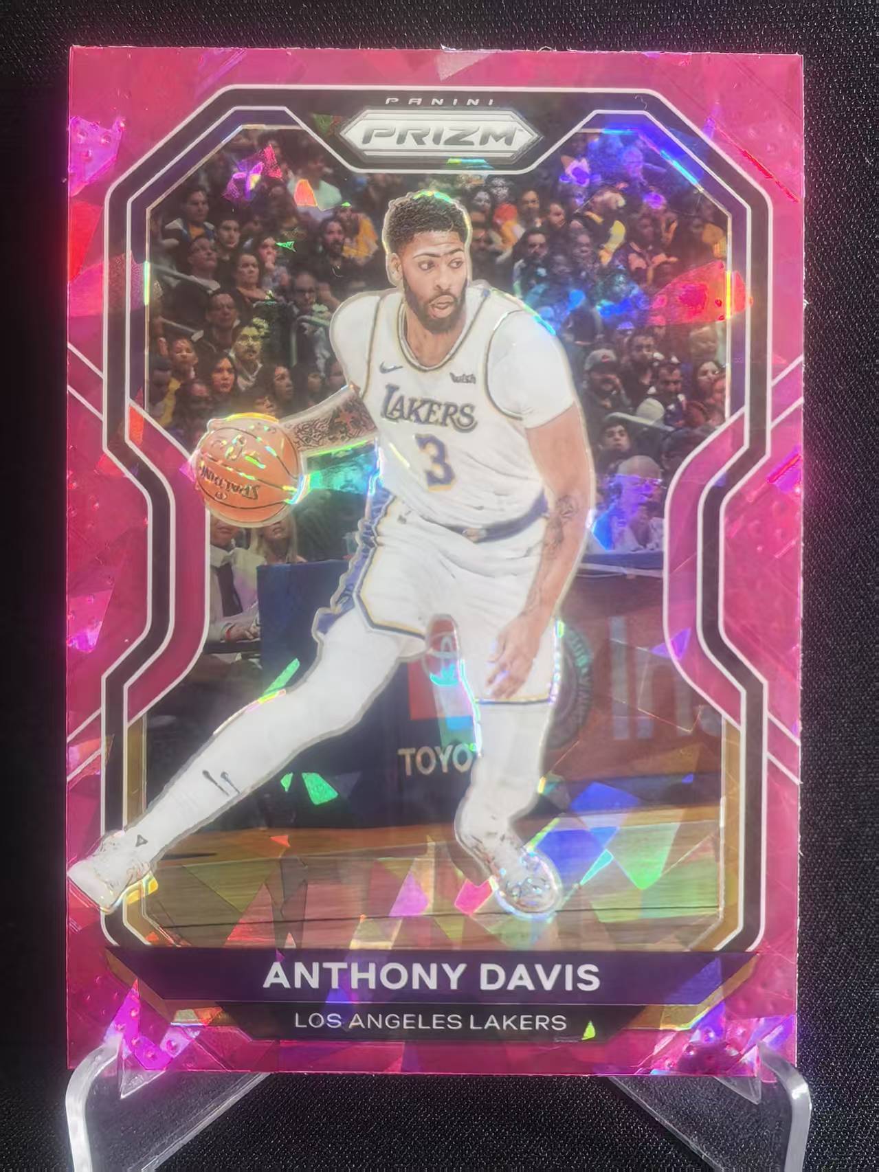2020-21 Panini Prizm Anthony Davis 【球志潮玩】安东尼·戴维斯 NBA 湖人 粉碎冰折 折射 卡品如图