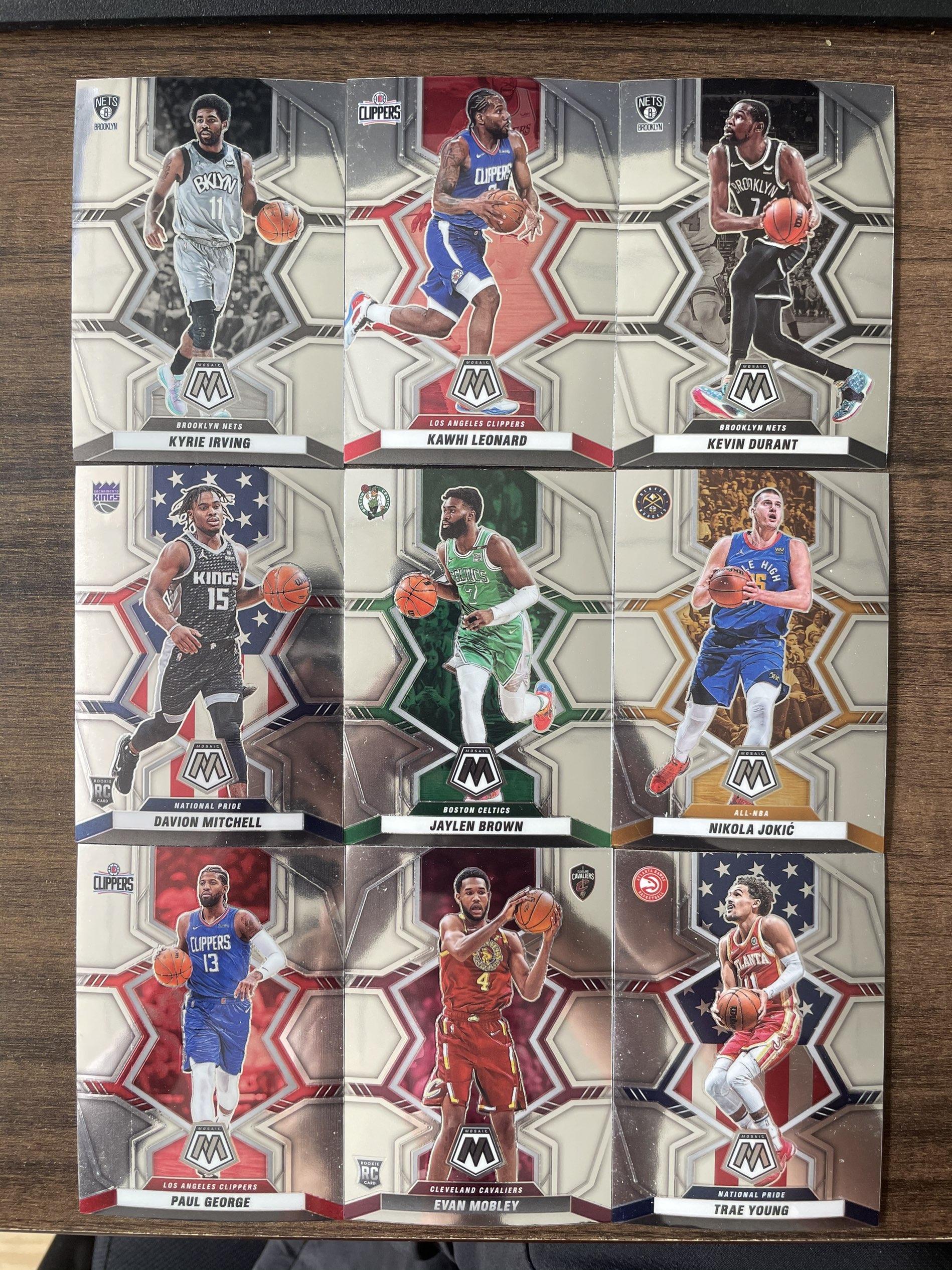 2021-22 Panini Mosaic Nikola Jokic 【顺丰速运 只合并不累计】马赛克 一图LOT 9张好人随机 卡品如图 C8