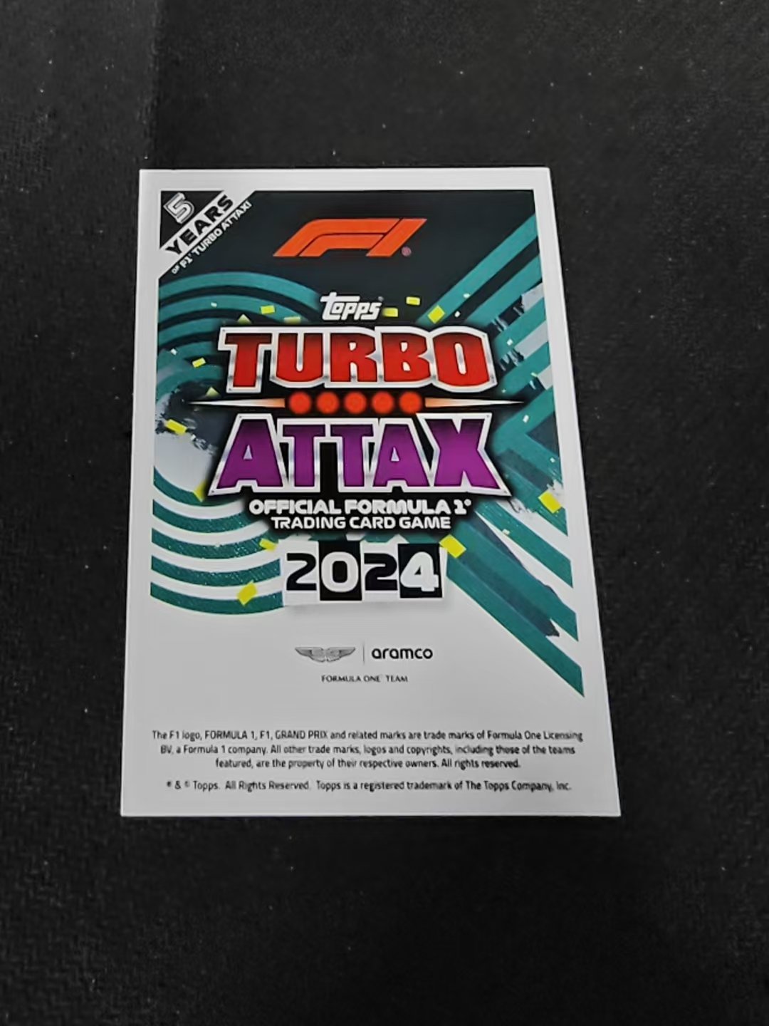 2024 Topps Turbo Attax Lance Stroll 兰斯 斯托尔 游戏版 划痕 边角瑕疵 #190