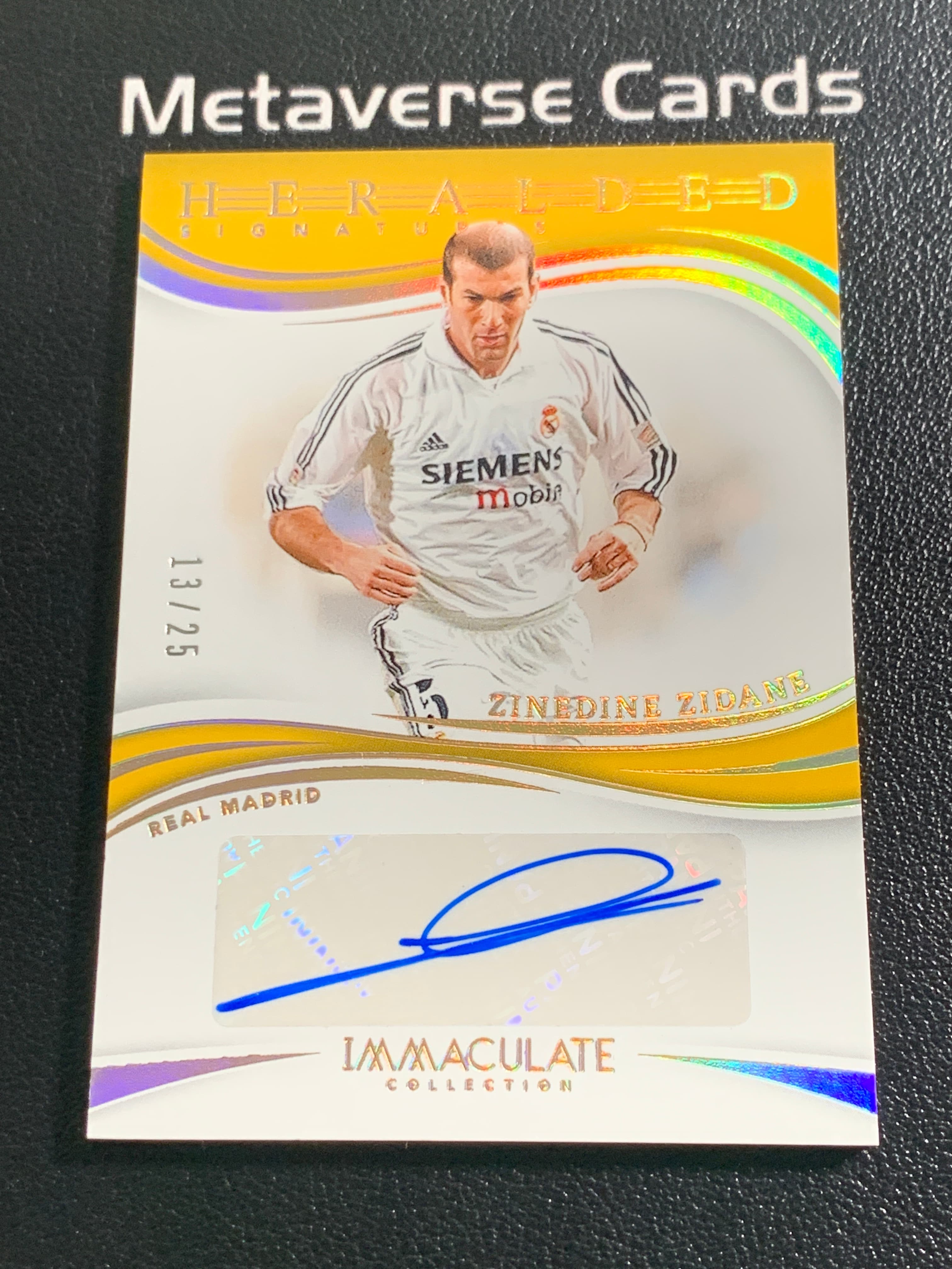 【元宇宙拍卖】丁爷829:2024-25 Immaculate Zinedine Zidane 皇马 法国传奇 齐玄宗 齐达内 IMM ...