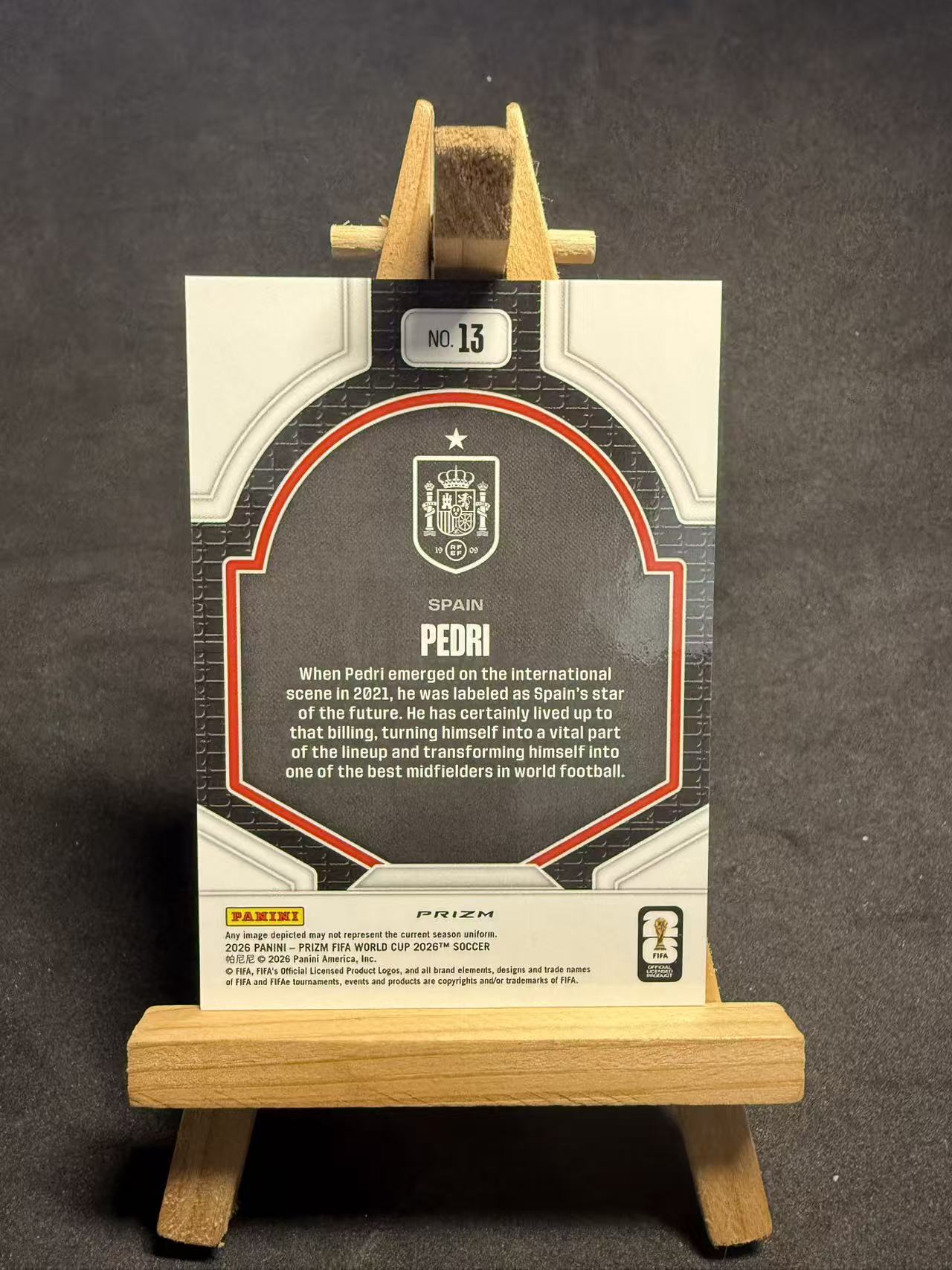 2025-26 Panini Prizm World Cup Pedri 世界杯PZ 国家荣耀特卡 大比例 SSP 折射 西班牙 巴塞罗那 巴萨 苏