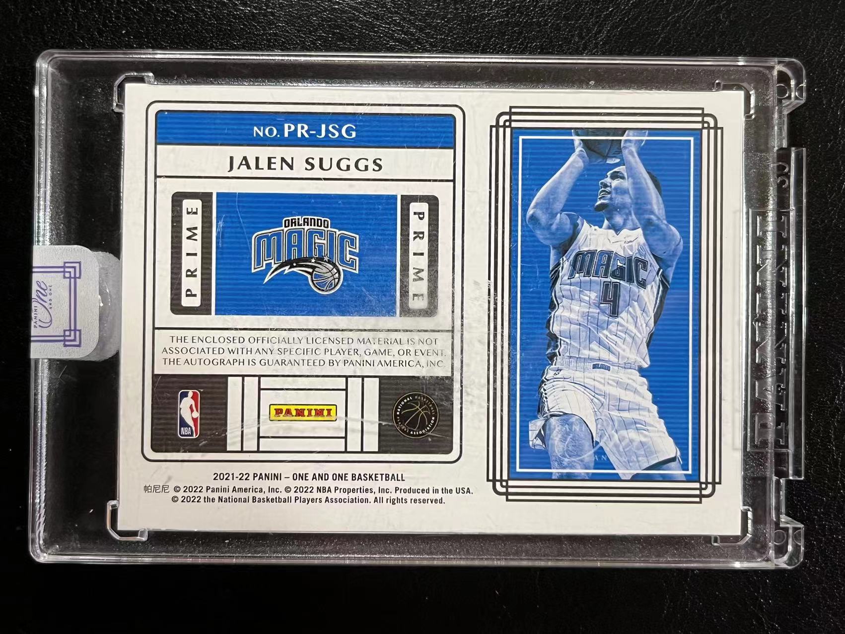 2021 22 panini one and one jalen suggs rc one 35 rpa
