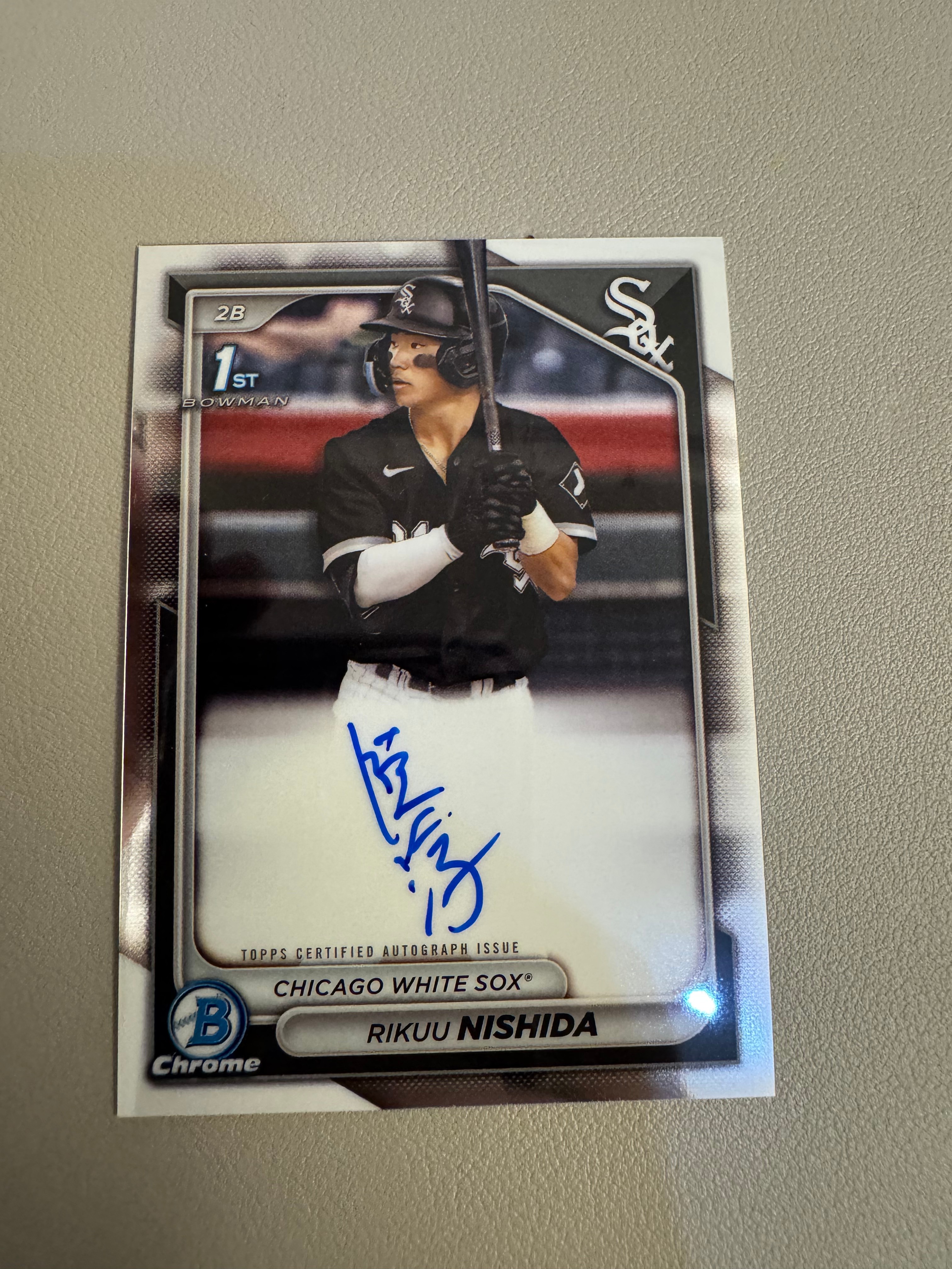 2025 Topps bowman rikuu nishida RC 西田 理空 新秀1ST签字卡签 收藏投资必备