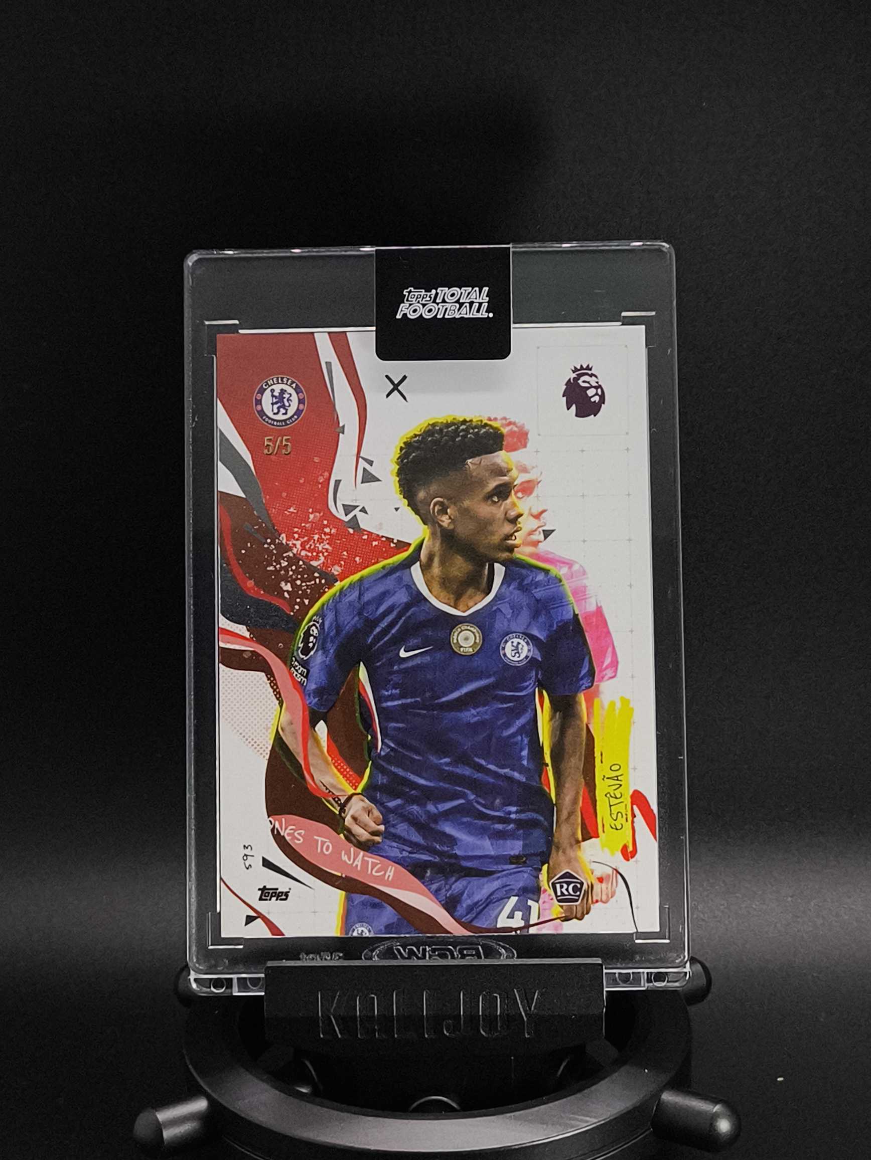 2025-26 Topps Total Football Estêvão RC 埃斯特旺 切尔西超新星 埃斯特旺 切尔西 蓝军 巴西 5/5编 尾编 TTF 原封砖