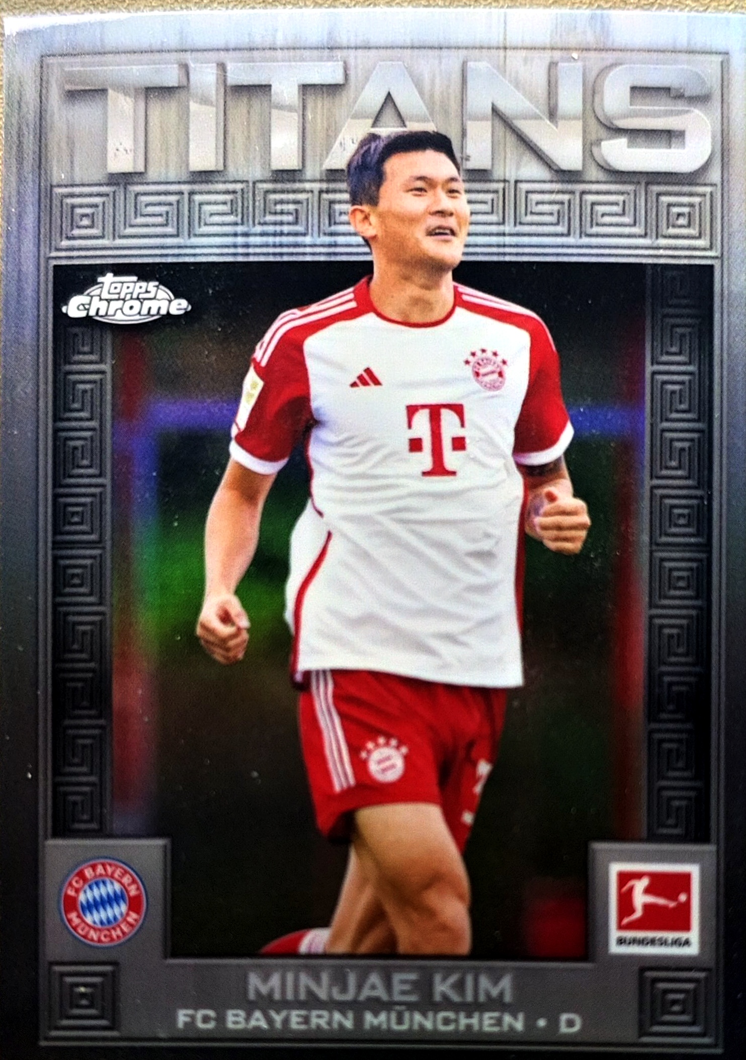 2023-24 Topps Chrome Minjae Kim 金玟哉 金闵哉 拜仁慕尼黑 韩国