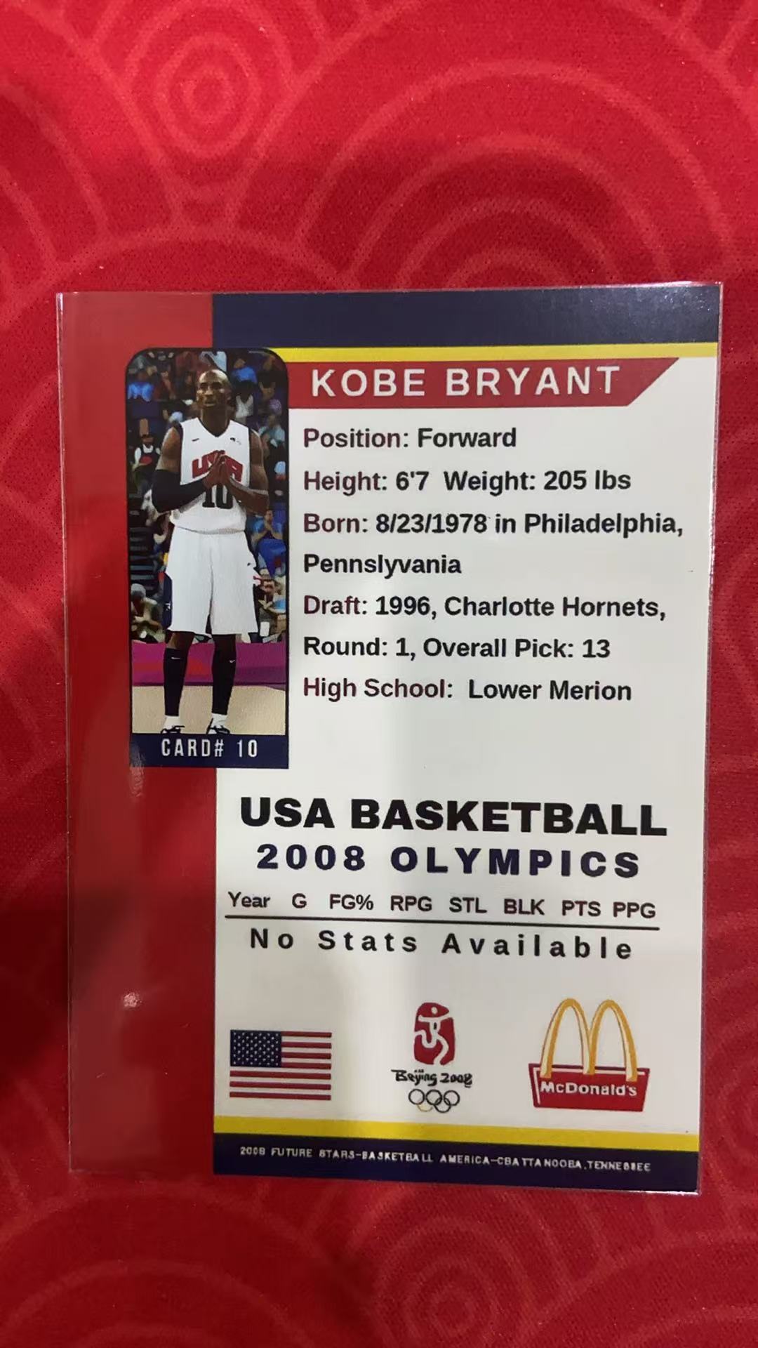 2008 OLYMPICS Kobe Bryant 科比 布莱恩特 小飞侠 老大 黑曼巴 硬通货 凑套必备 收藏必备