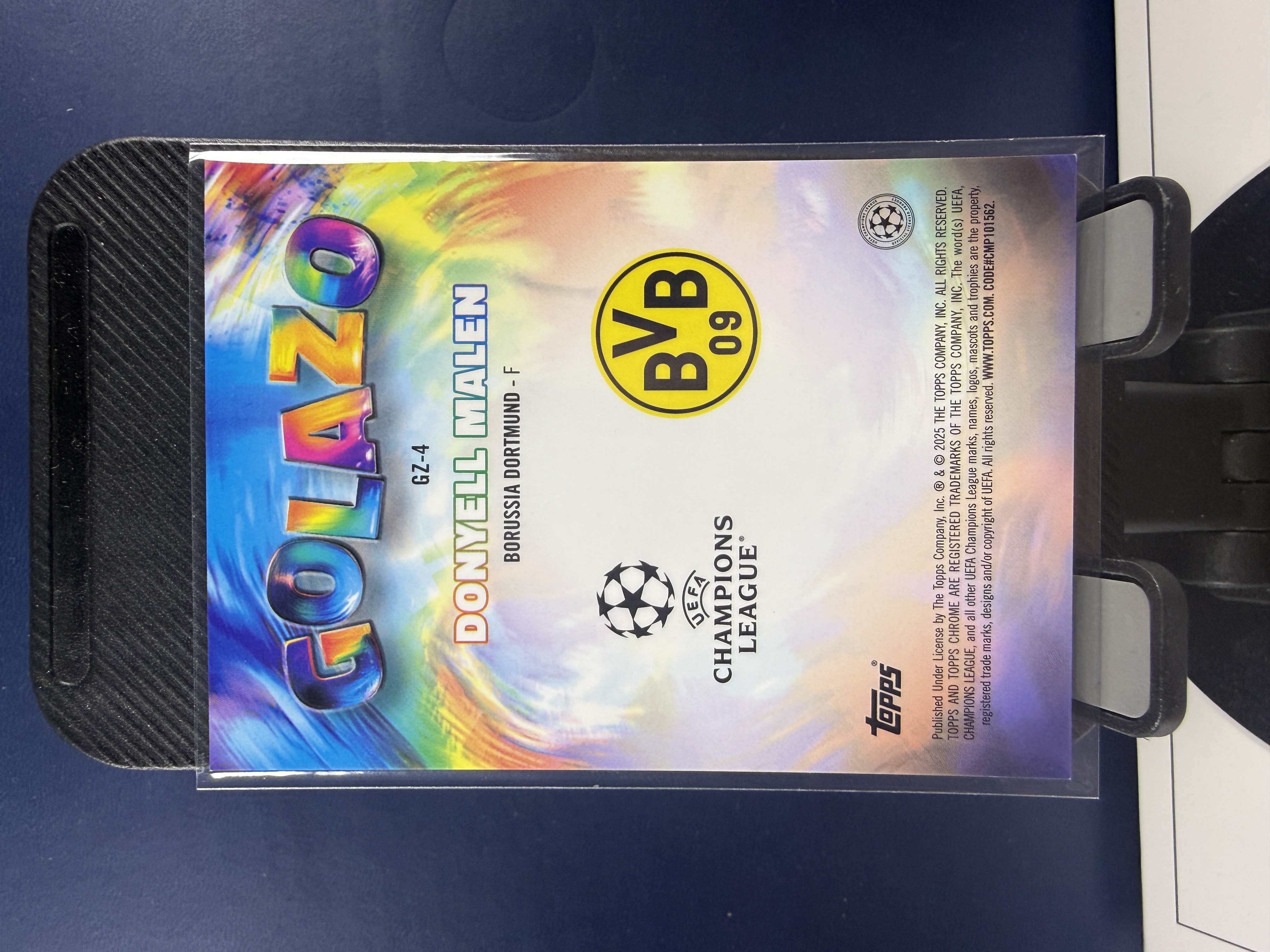 2024-25 Topps Chrome Donyell Malen TC 欧冠 多特蒙德 马伦 GOLAZO 特卡 青折 002/199编 收藏必备 (沸腾)
