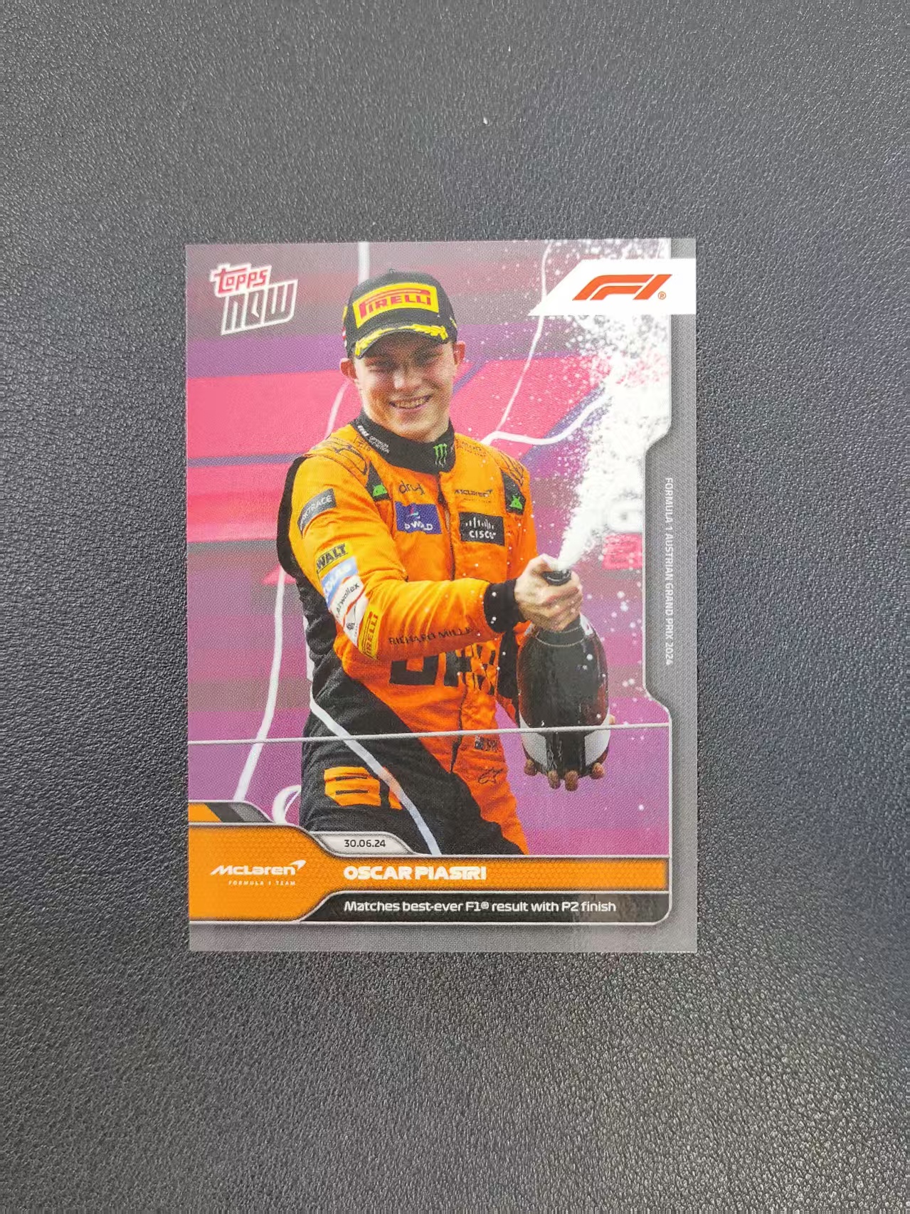 2024 Topps Now F1 Oscar Piastri 皮亚斯特里 迈凯伦 卡品如图 出价前请仔细阅读描述 ypl 2