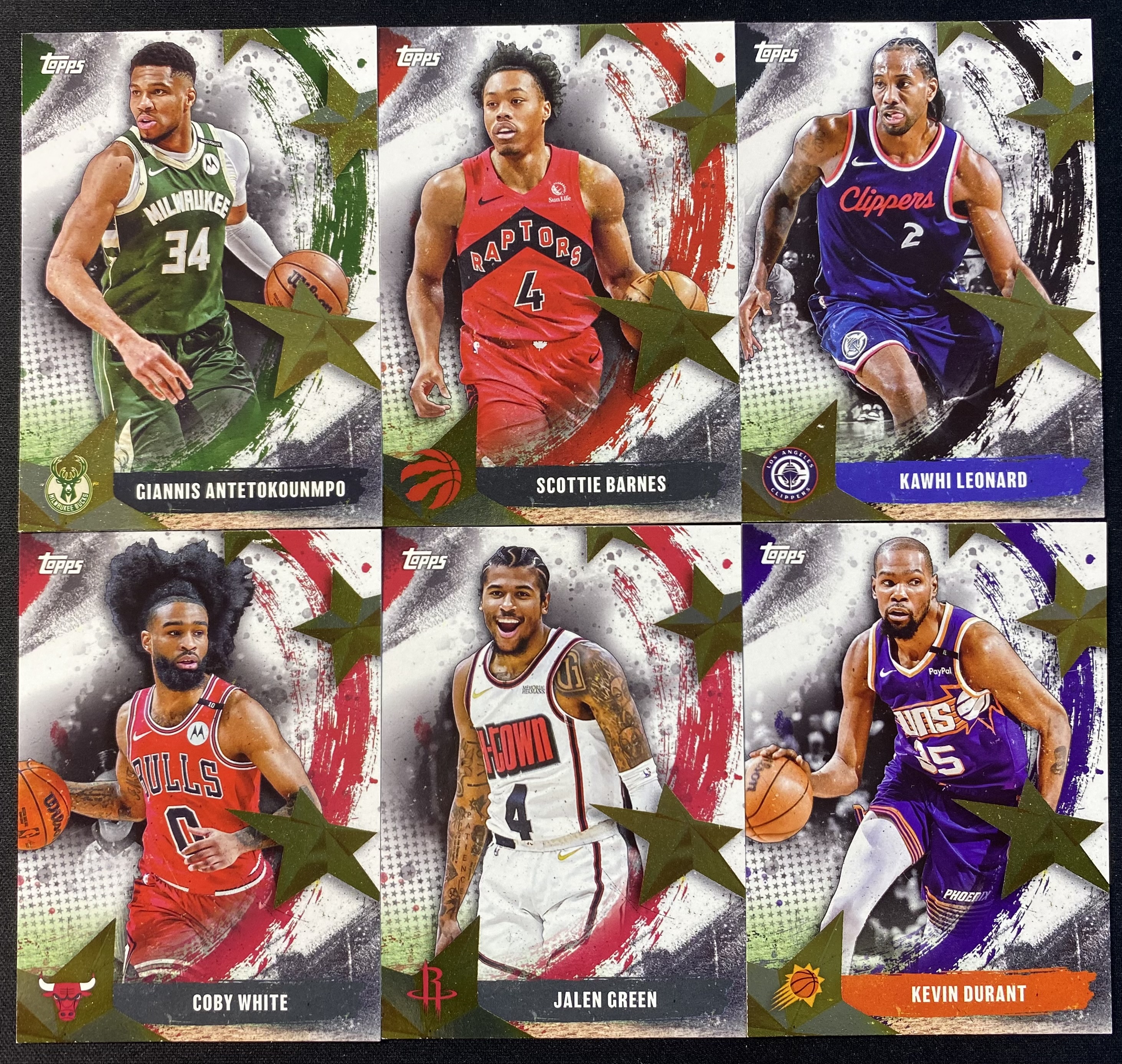 2025-26 Topps flagship 星星特卡 科比 怀特 杰伦 格林 凯文 杜兰特 字母哥 阿德托昆博 斯科蒂 巴恩斯 小卡 伦纳德 收藏必备 卡品如图 -Zle-【乌苏拍卖】